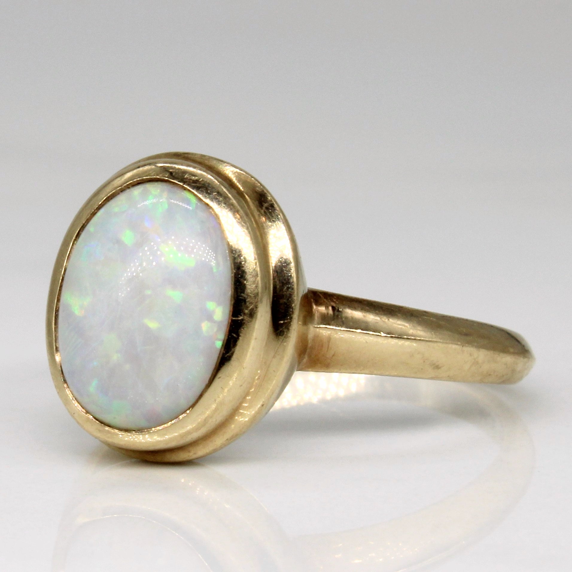 Bezel Set Opal Ring | 1.57ct | SZ 6.75 |