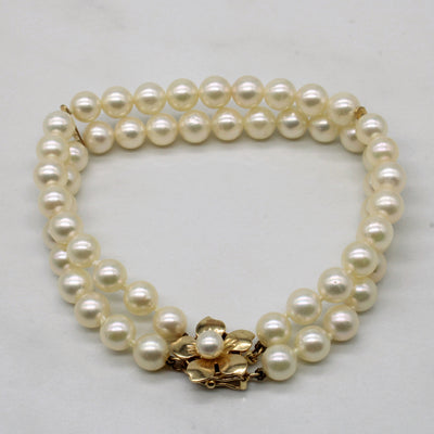 Flower Pearl Bracelet | 7.5