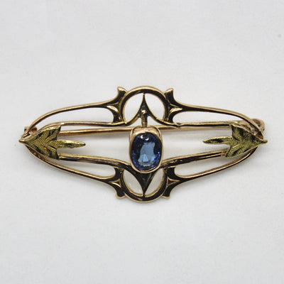 1930s Pasté Glass Brooch | 0.50ct |