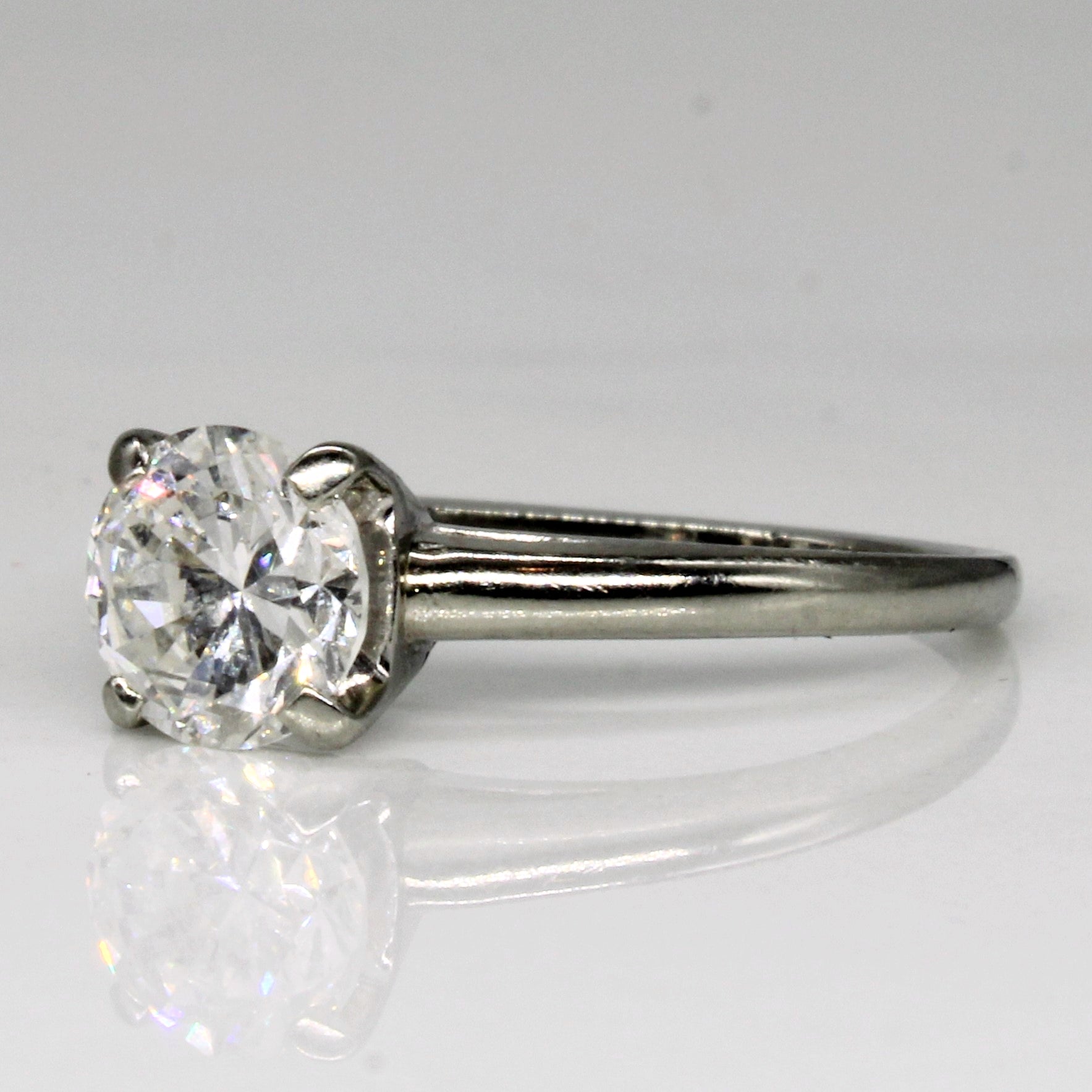 Diamond Engagement Ring With Sterling Silver 'Birks' Box | 1.04ct | SZ 6.25 | * no stamp for birks on ring*