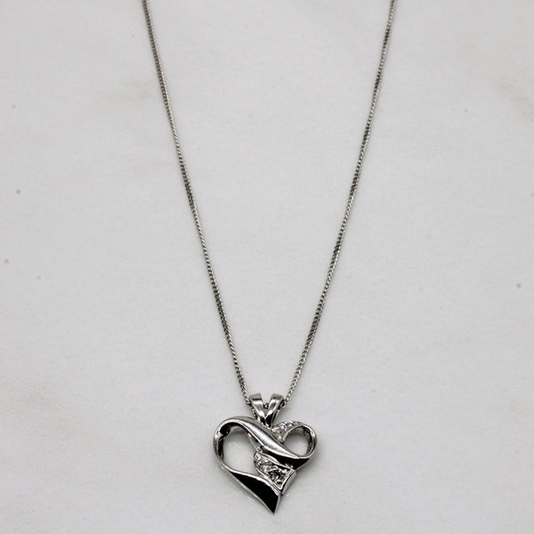 Diamond Heart Necklace | 0.04ctw | 18