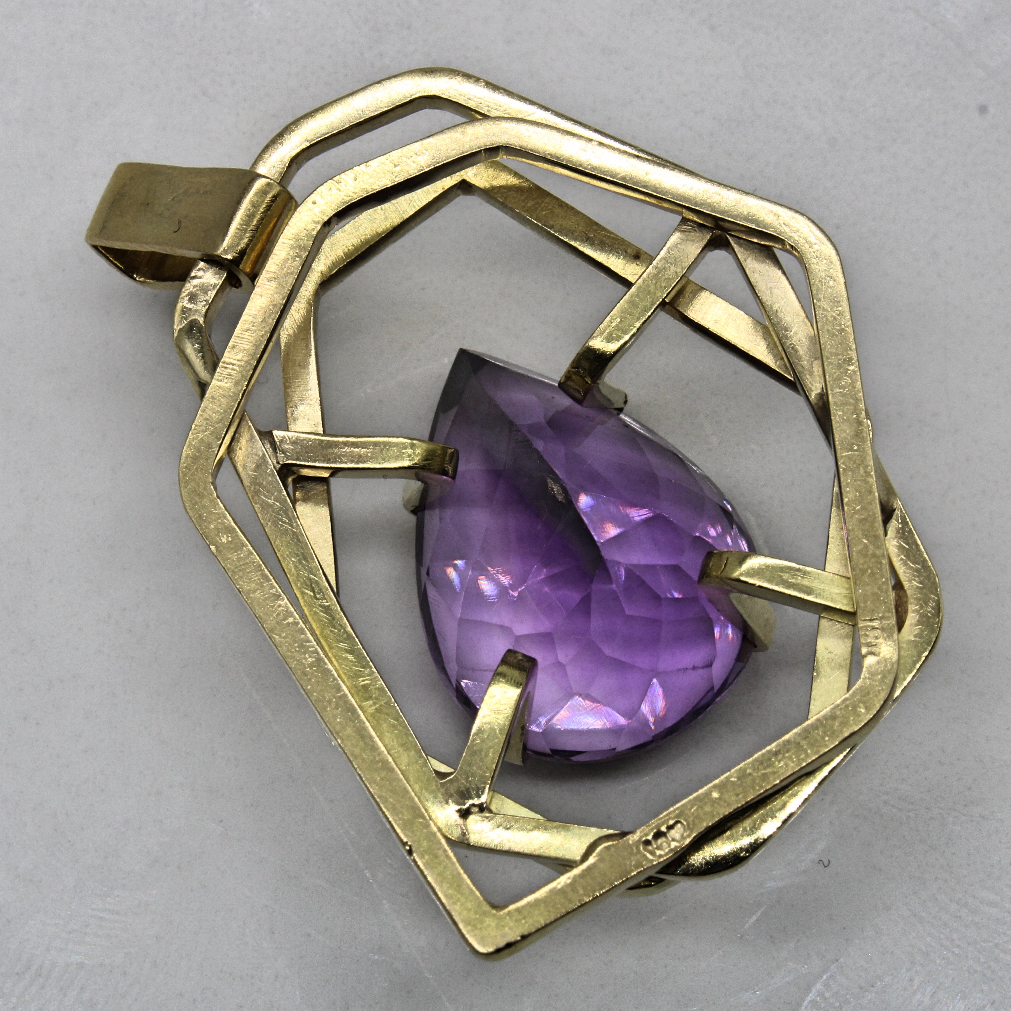 Abstract Amethyst Pendant | 15.25ct |