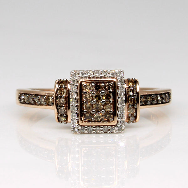 Rose Gold Chocolate Diamond Ring | 0.22ctw | SZ 7 |