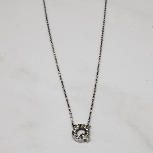 Birks' Diamond 'Q' Initial Necklace | 0.14ctw | 18