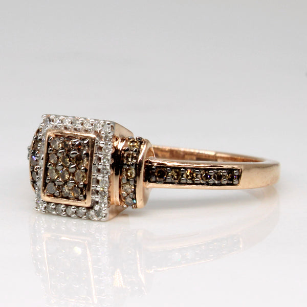 Rose Gold Chocolate Diamond Ring | 0.22ctw | SZ 7 |