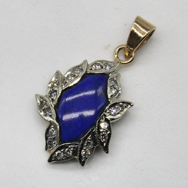 Lapis Lazuli & Diamond Pendant | 2.00ct, 0.25ctw |