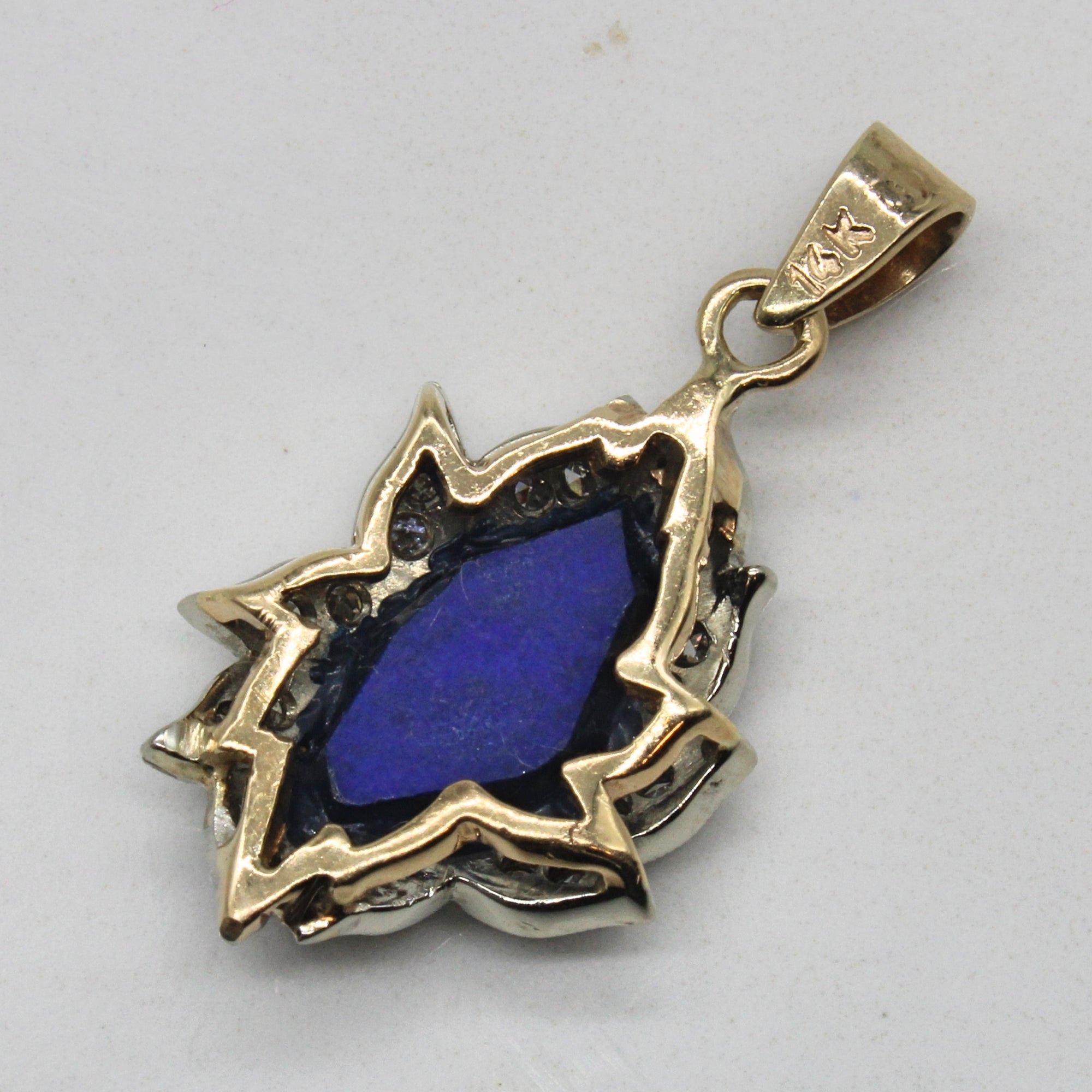 Lapis Lazuli & Diamond Pendant | 2.00ct, 0.25ctw |