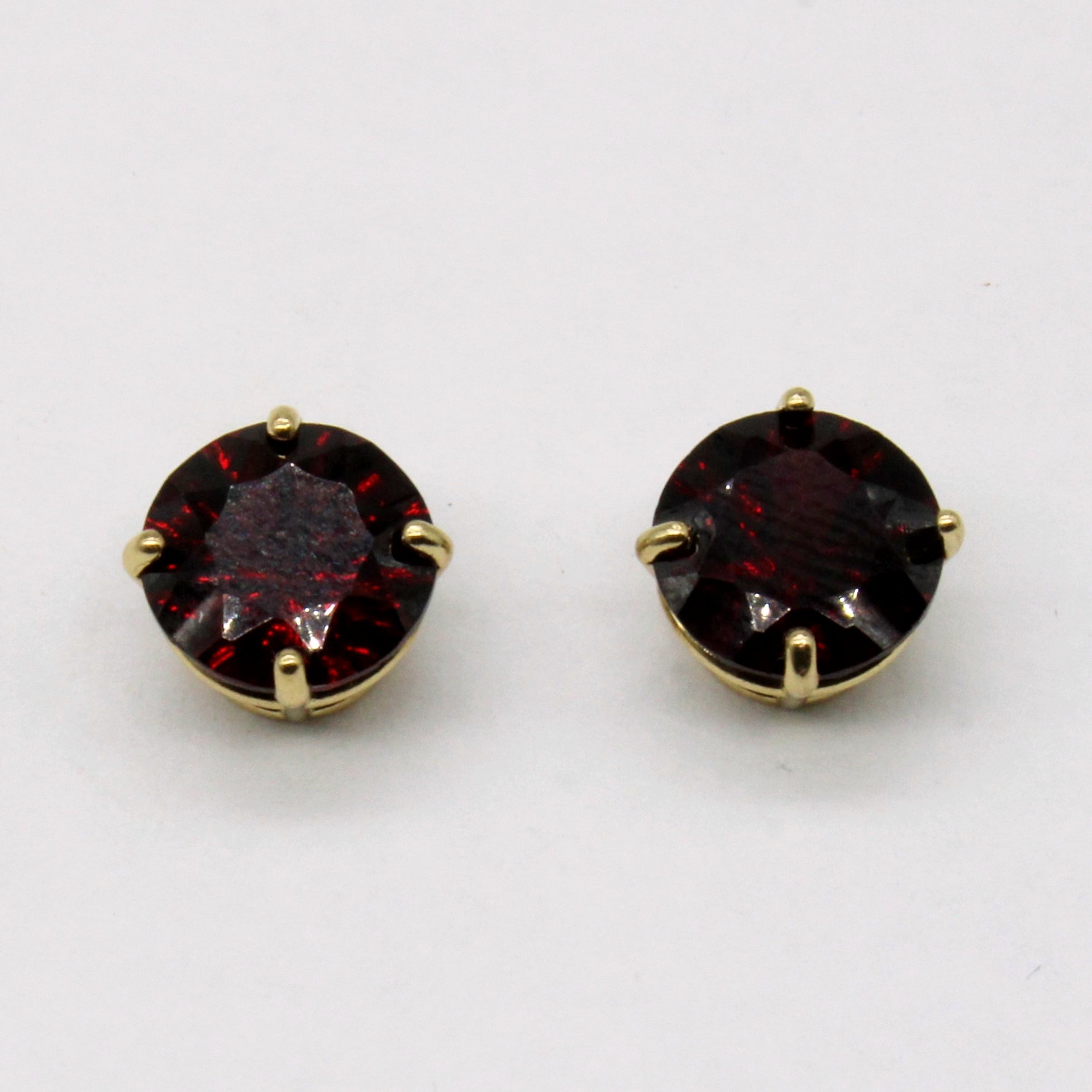 Garnet Stud Earrings | 4.00ctw |