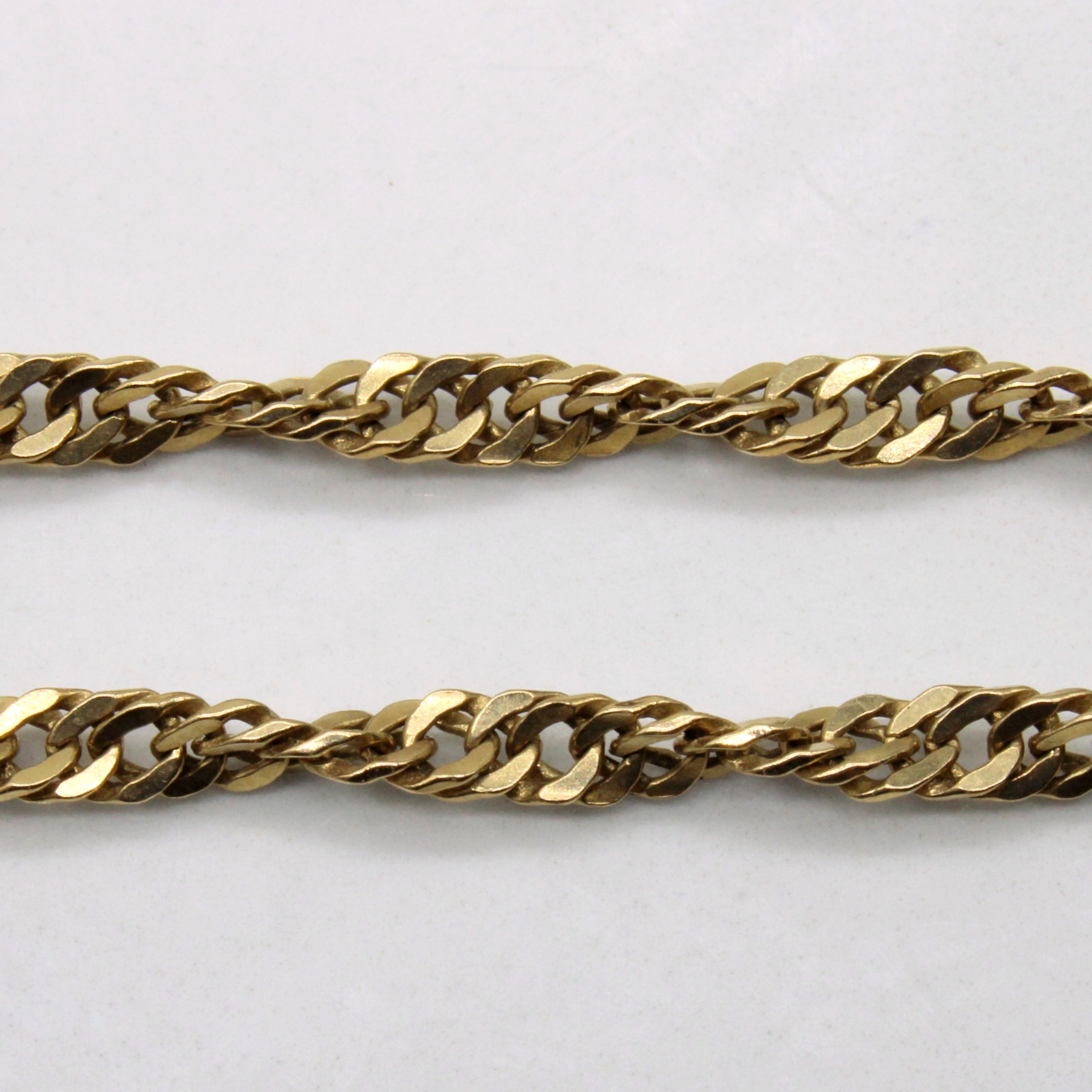 10k Yellow Gold Singapore Chain | 21" |