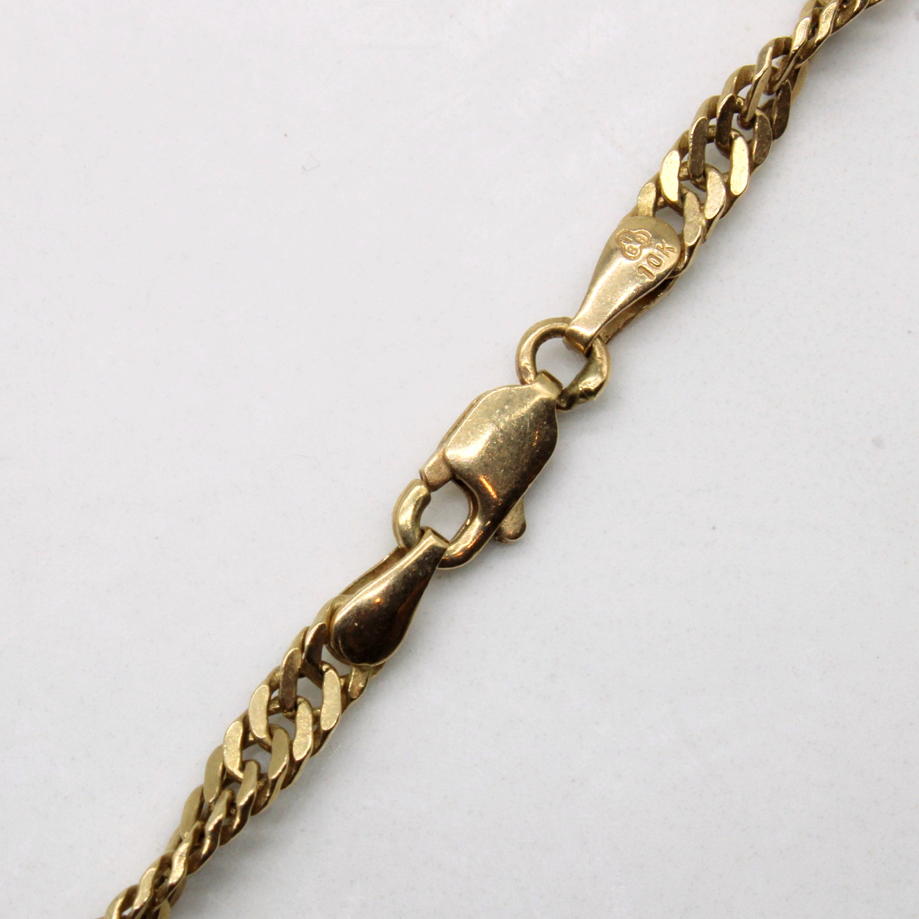 10k Yellow Gold Singapore Chain | 21" |