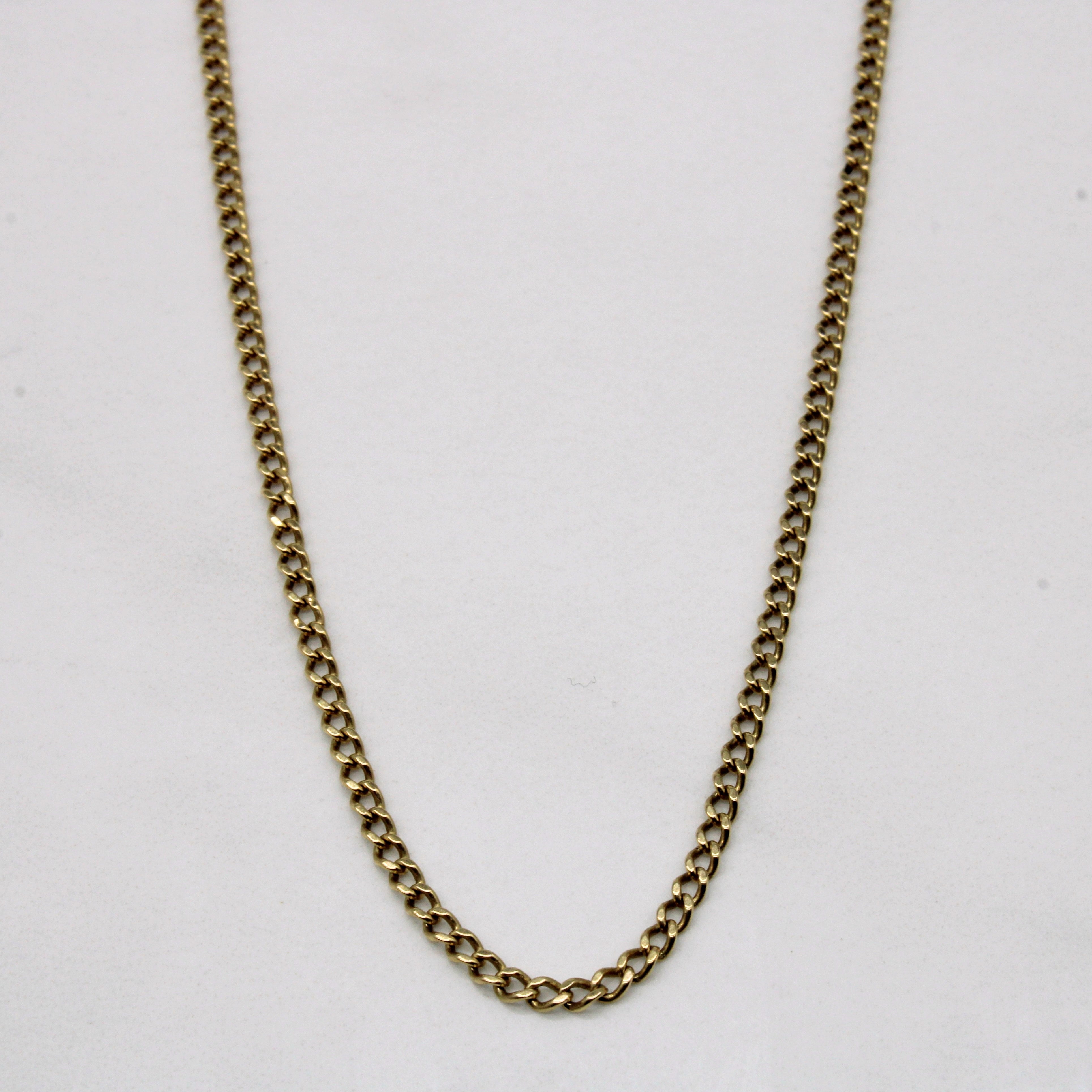 10k Yellow Gold Curb Chain | 24" |