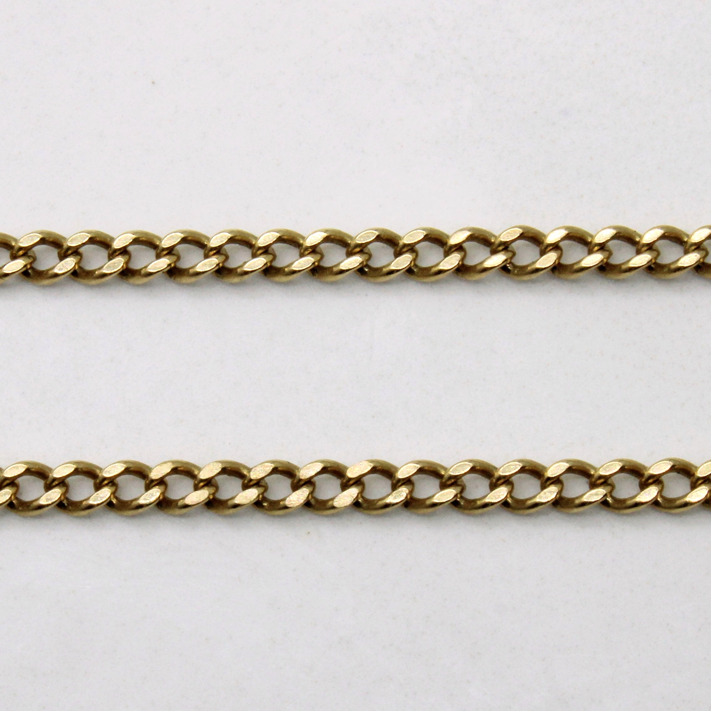 10k Yellow Gold Curb Chain | 24" |