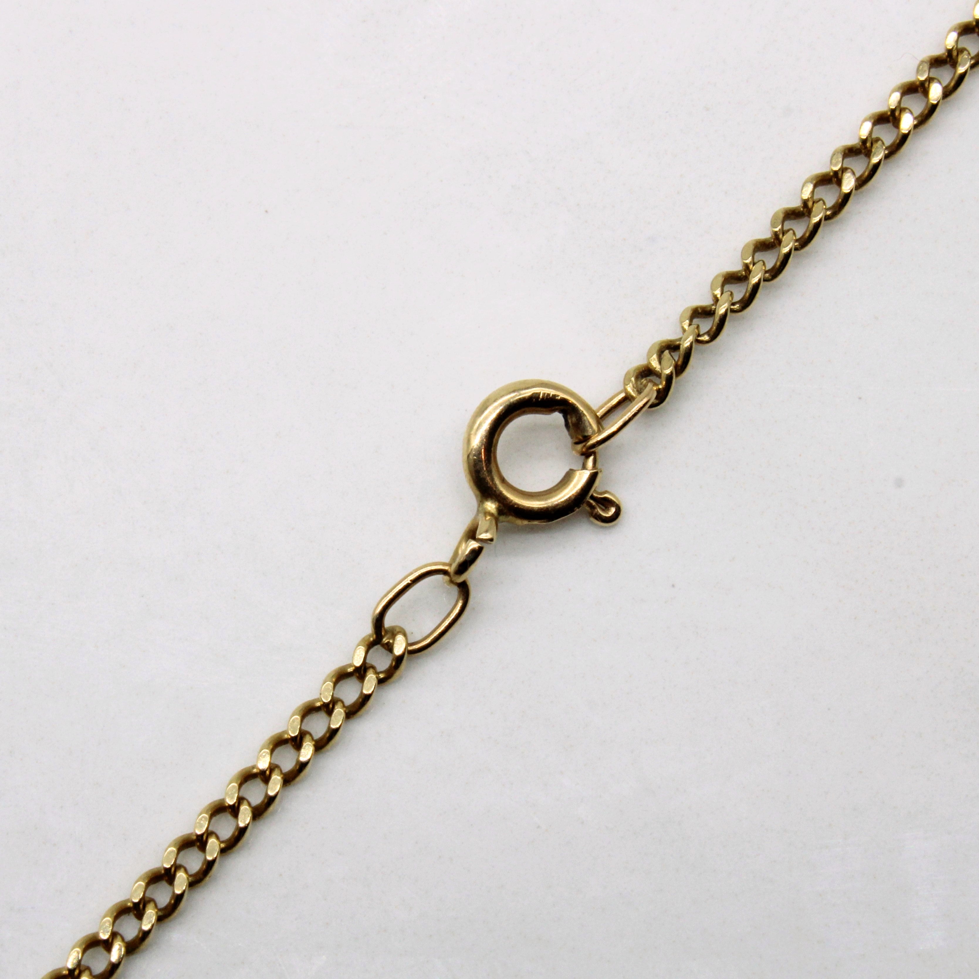 10k Yellow Gold Curb Chain | 24" |