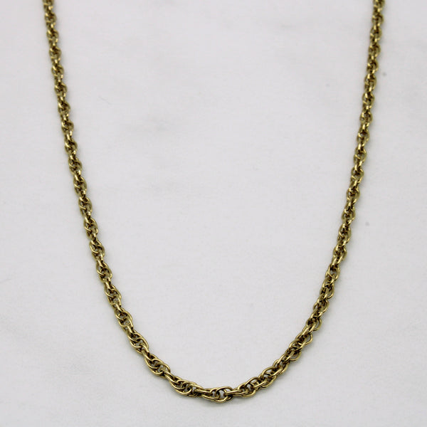 14k Yellow Gold Prince of Wales Chain | 25