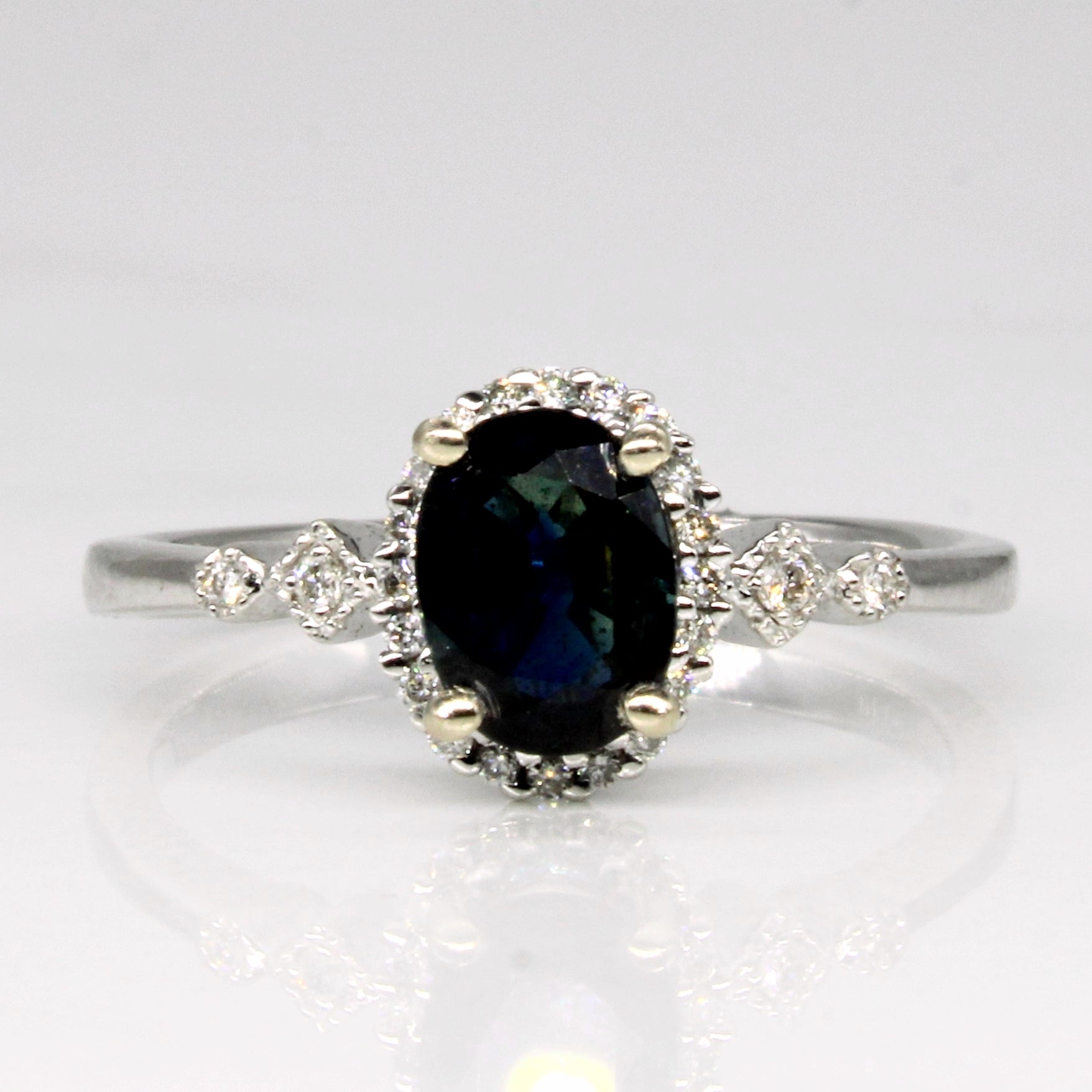 Sapphire & Diamond Cocktail Ring | 0.88ct, 0.10ctw | SZ 6.5 |
