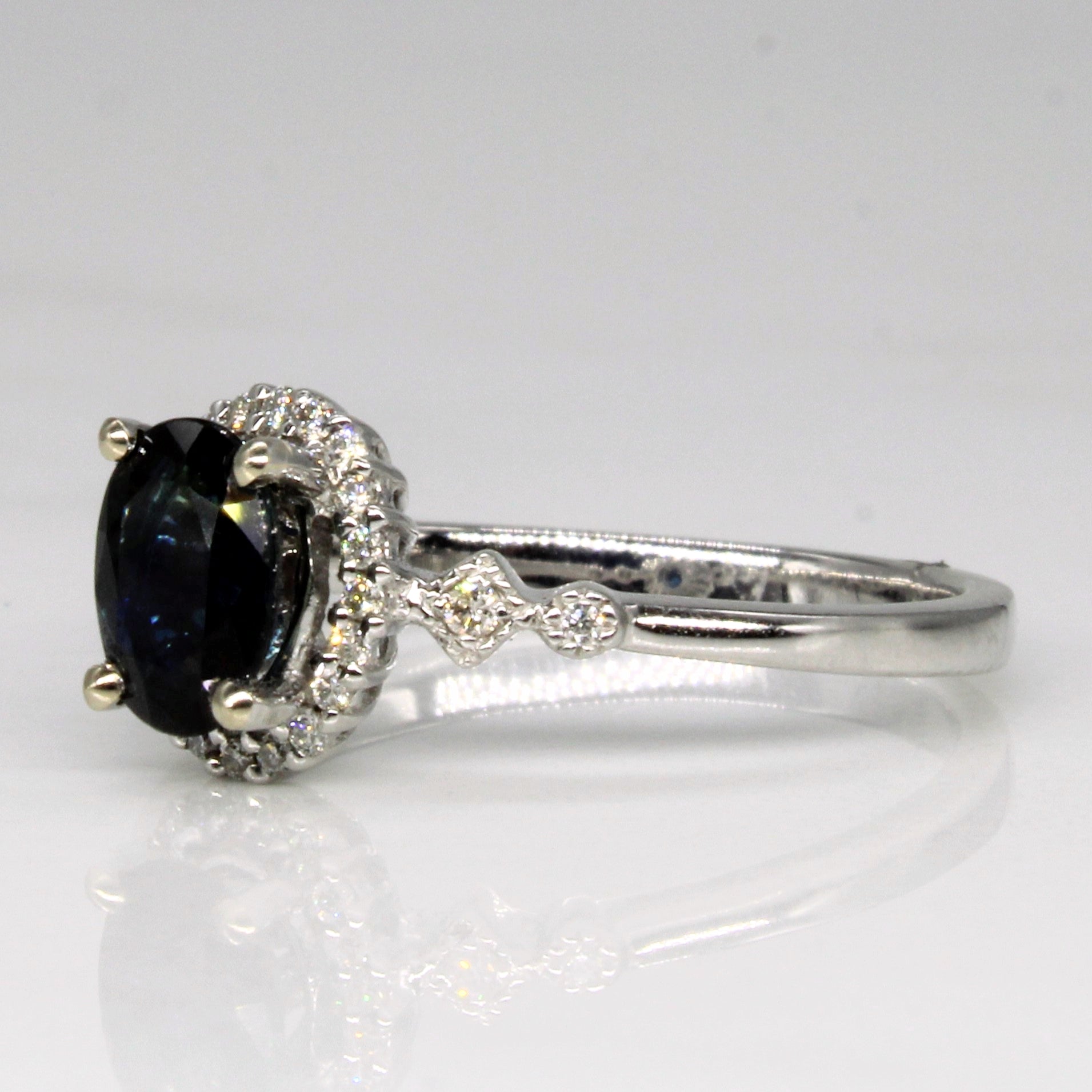 Sapphire & Diamond Cocktail Ring | 0.88ct, 0.10ctw | SZ 6.5 |