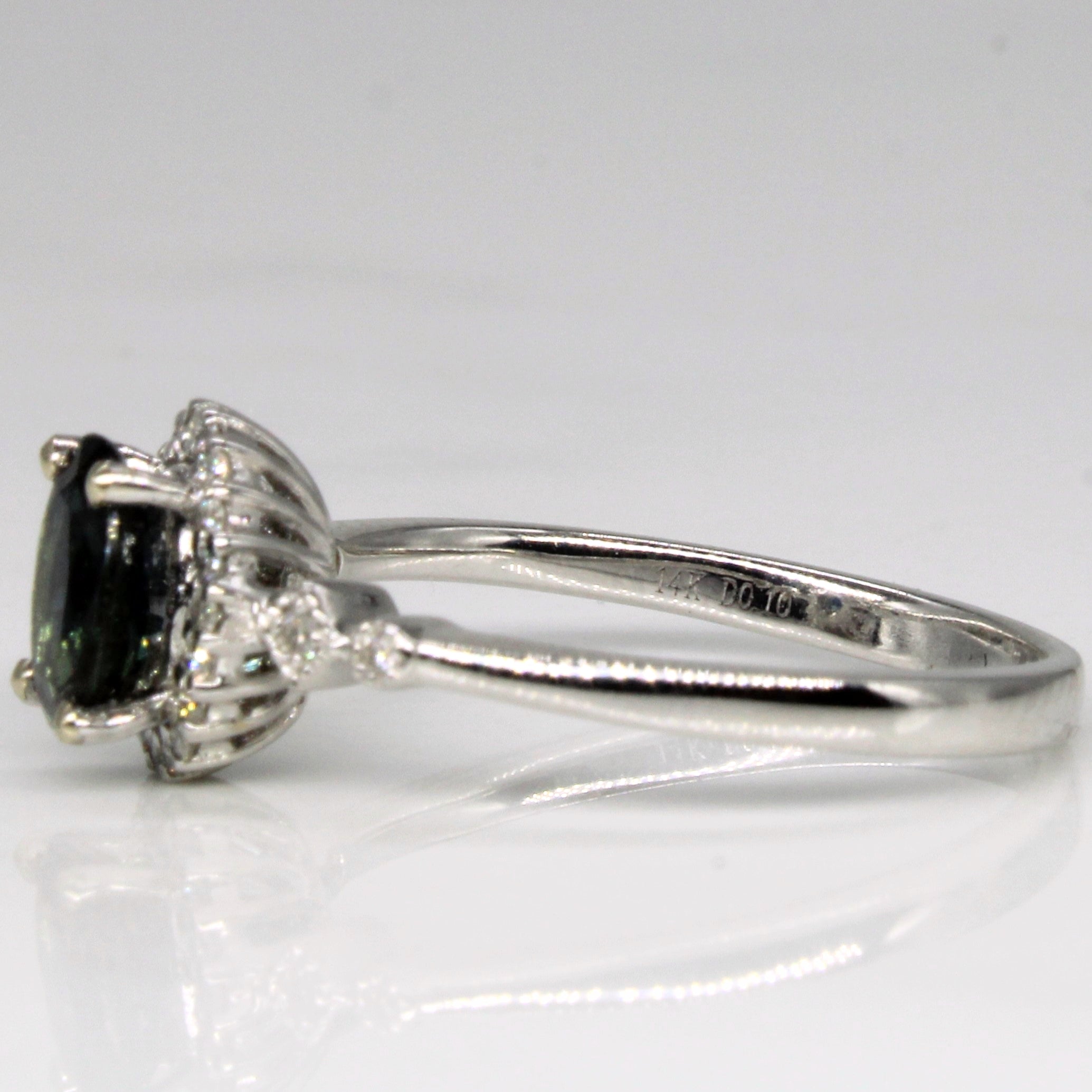 Sapphire & Diamond Cocktail Ring | 0.88ct, 0.10ctw | SZ 6.5 |