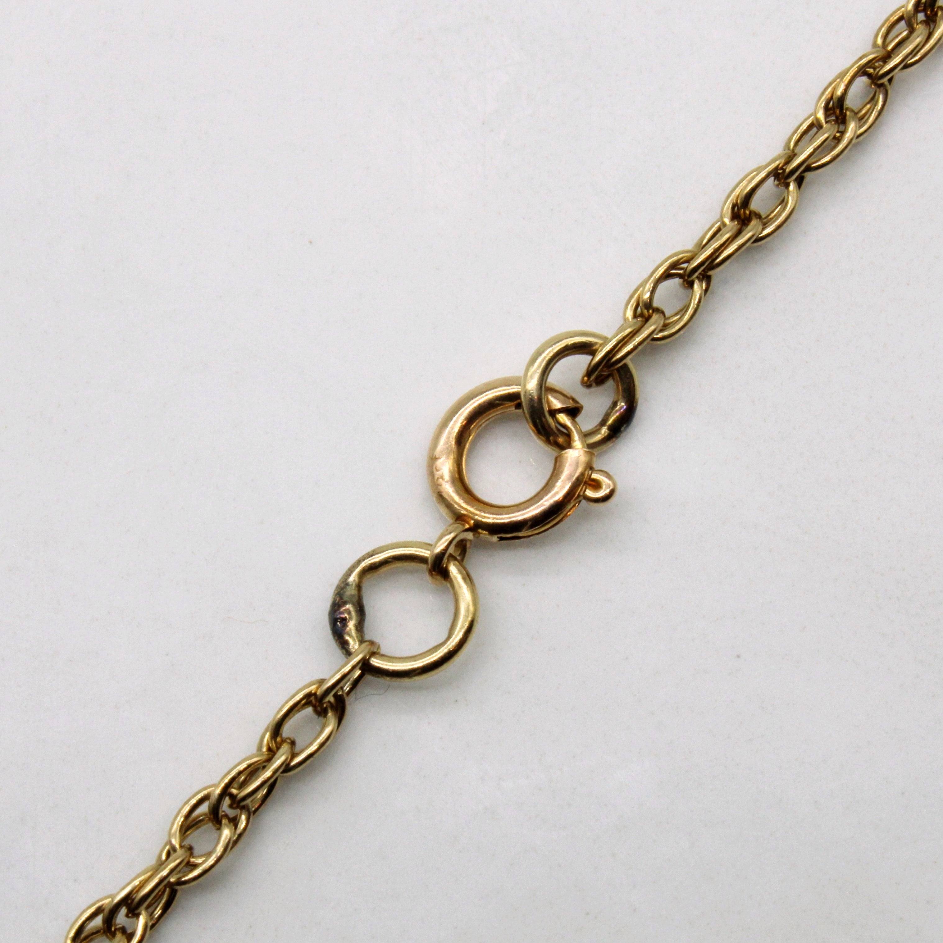 9k Yellow Gold Prince of Wales Chain | 22" |