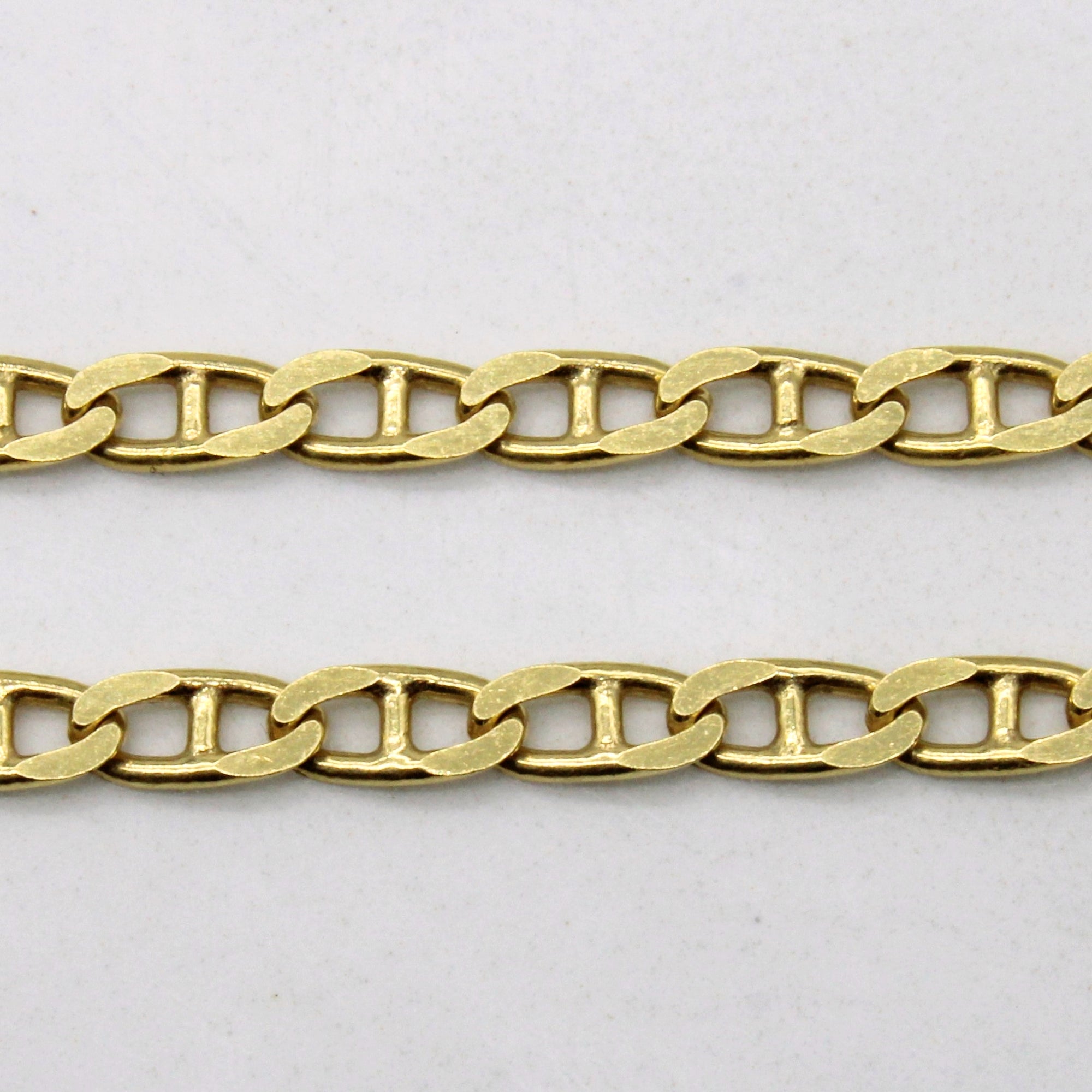 18k Yellow Gold Anchor Chain | 24