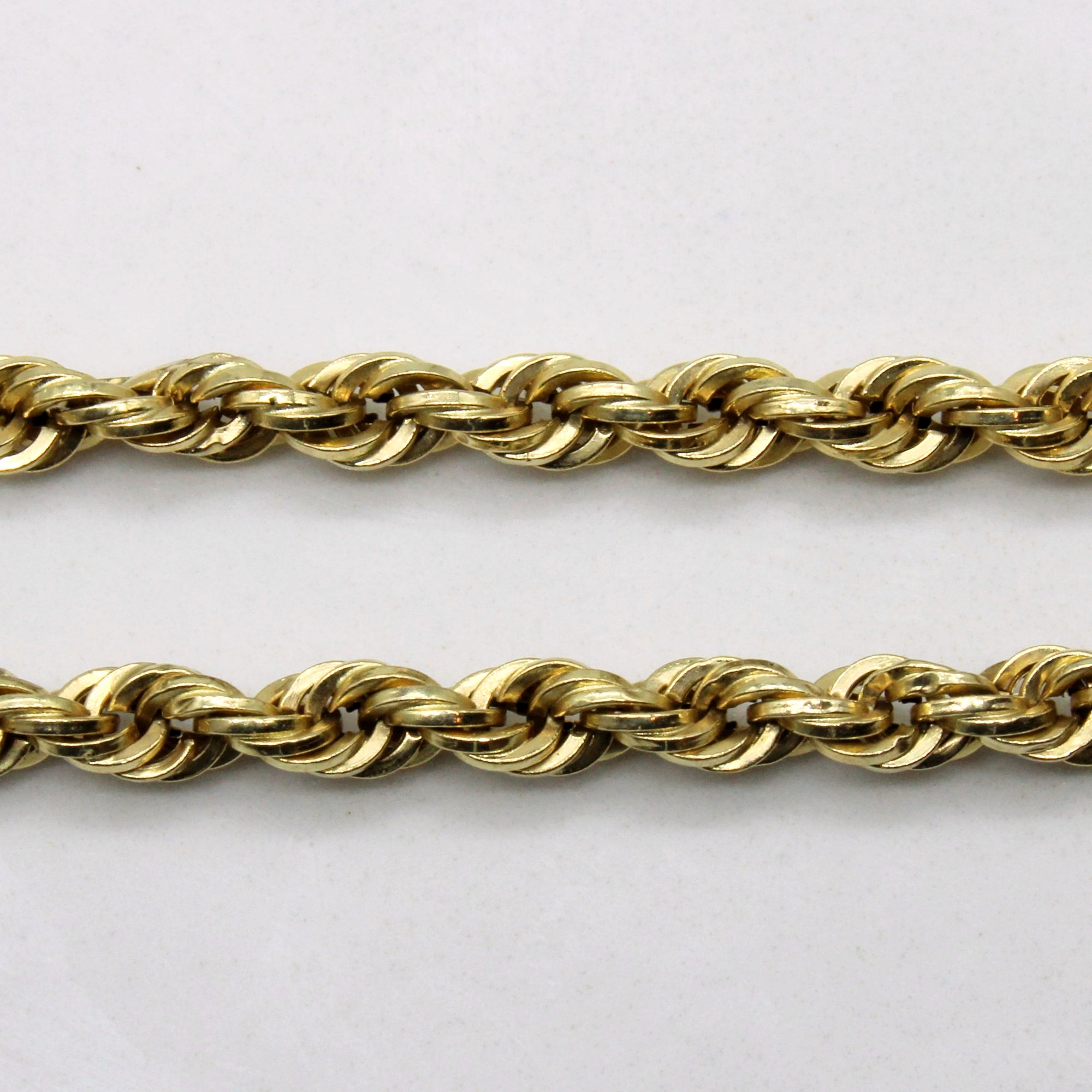 10k Yellow Gold Rope Chain | 20