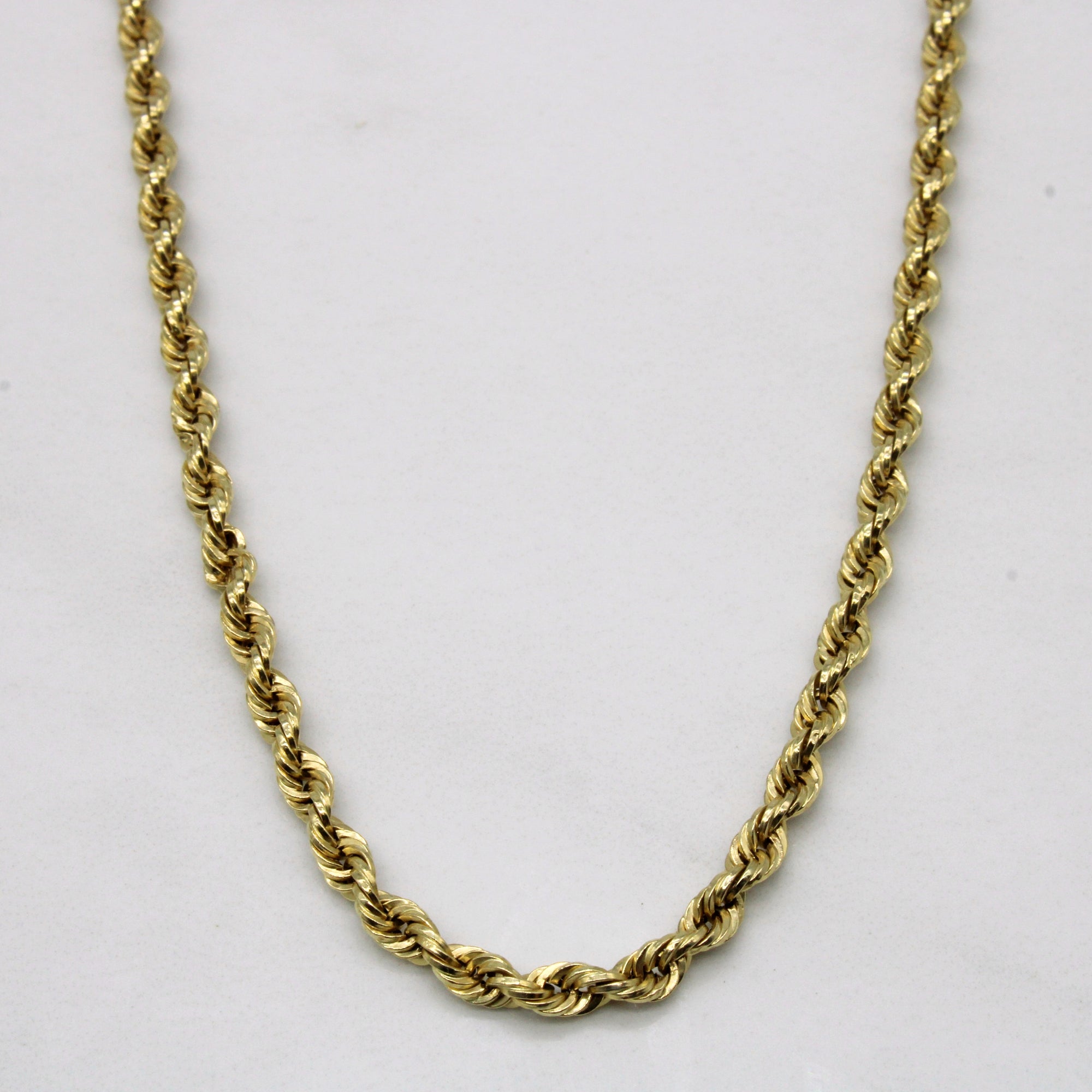 10k Yellow Gold Rope Chain | 20