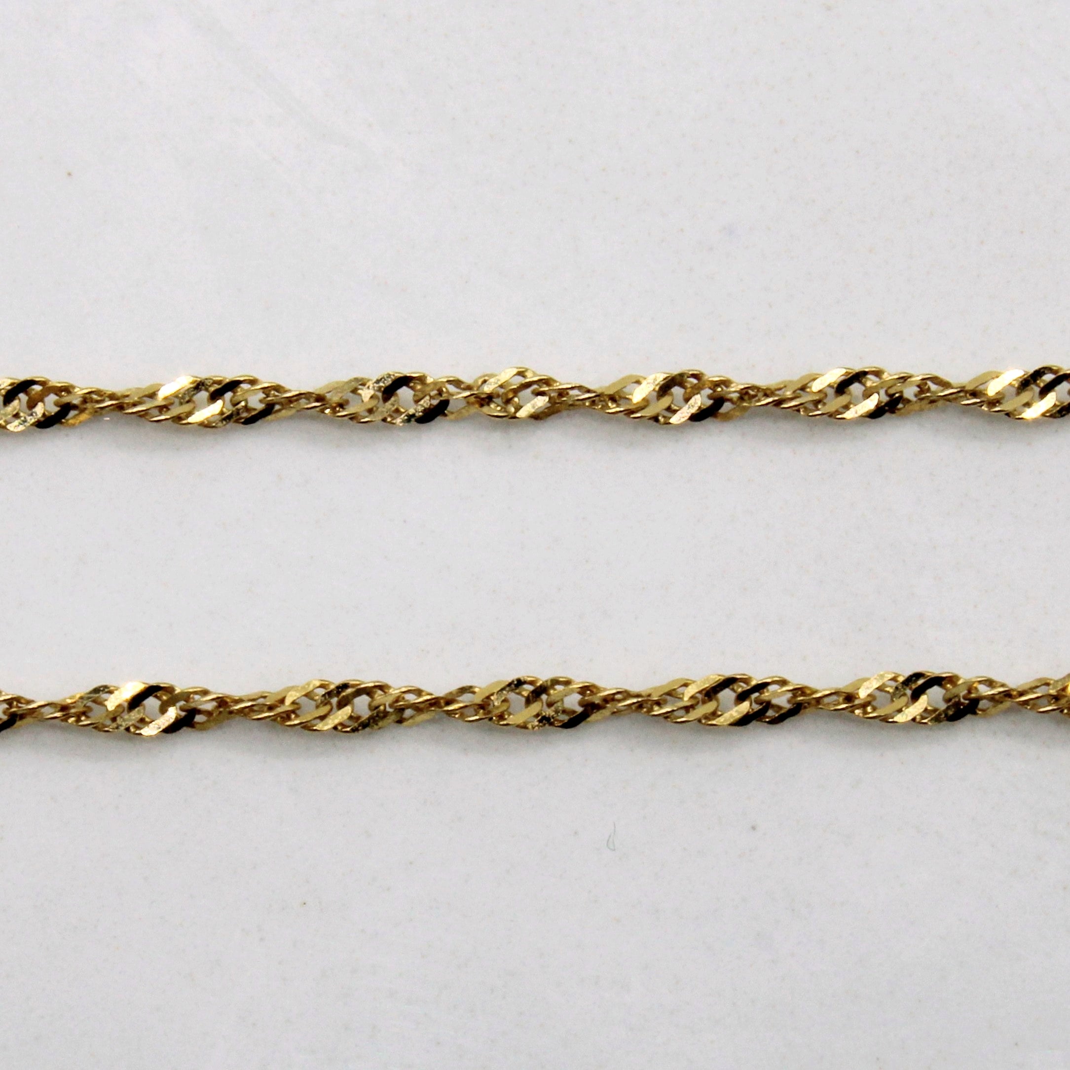 10k Yellow Gold Singapore Chain | 16" |
