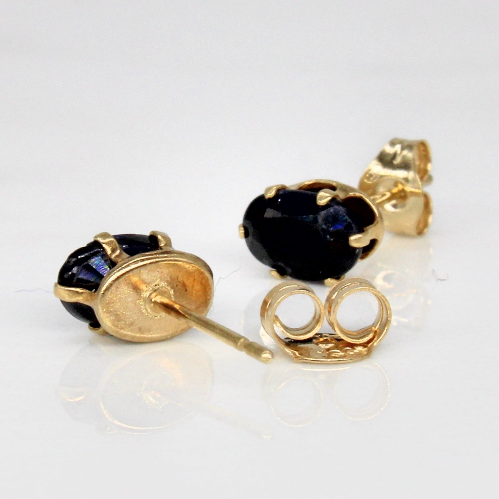 Oval Sapphire Stud Earrings | 1.00ctw |