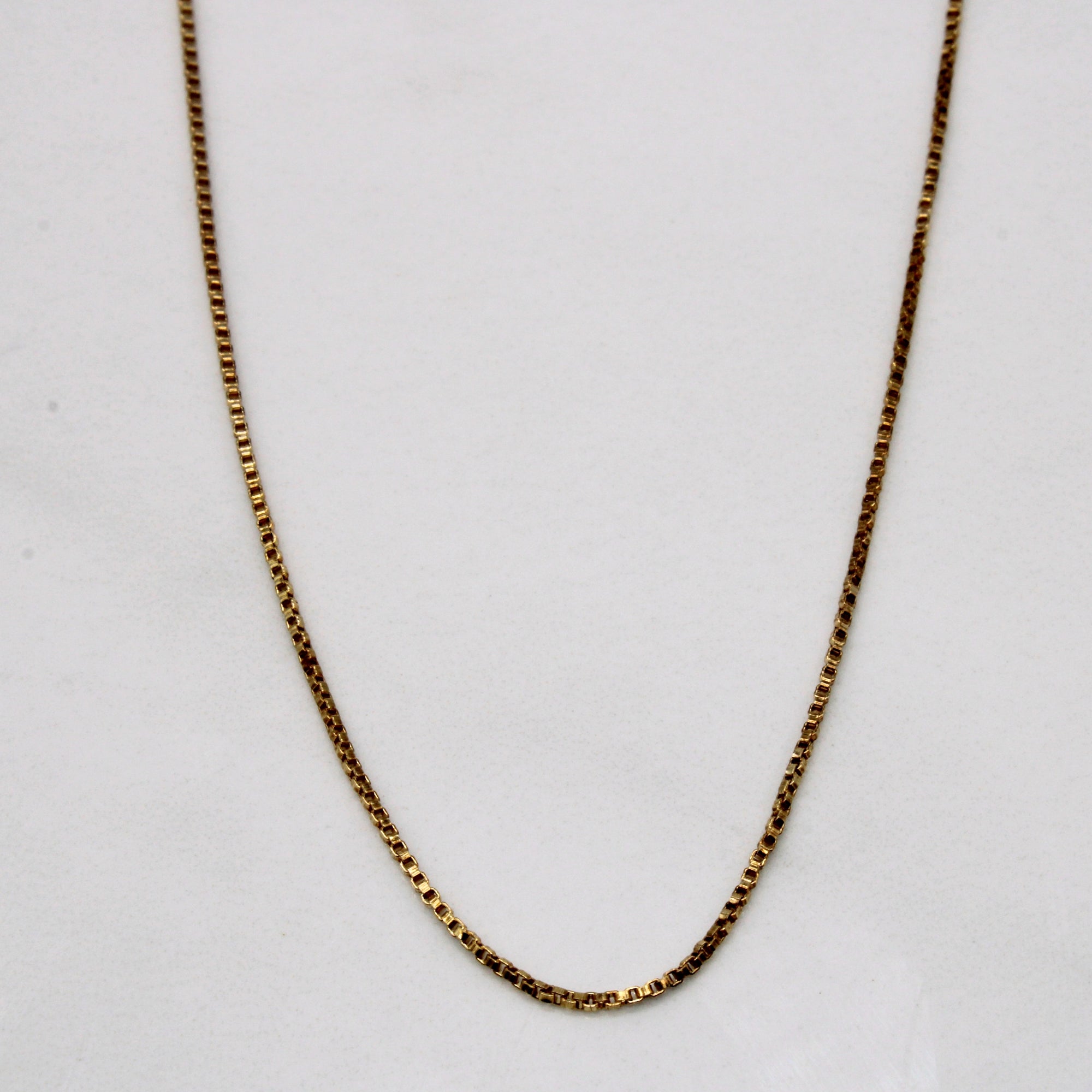 10k Yellow Gold Box Chain | 16