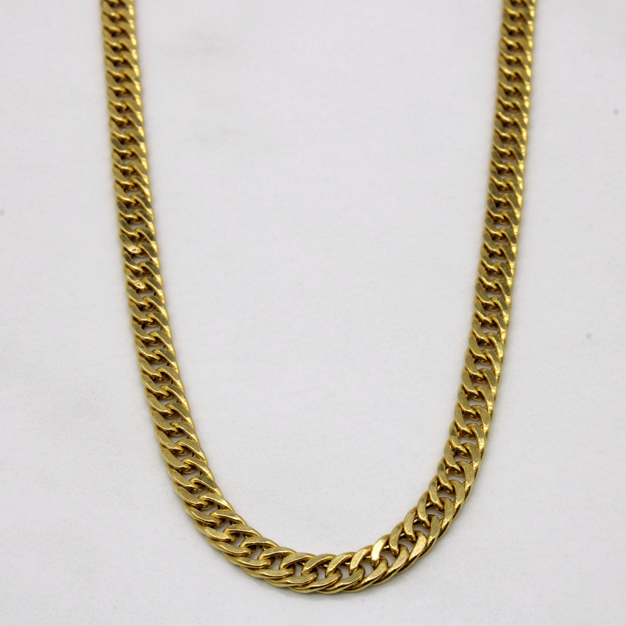 18k Yellow Gold Curb Chain | 20