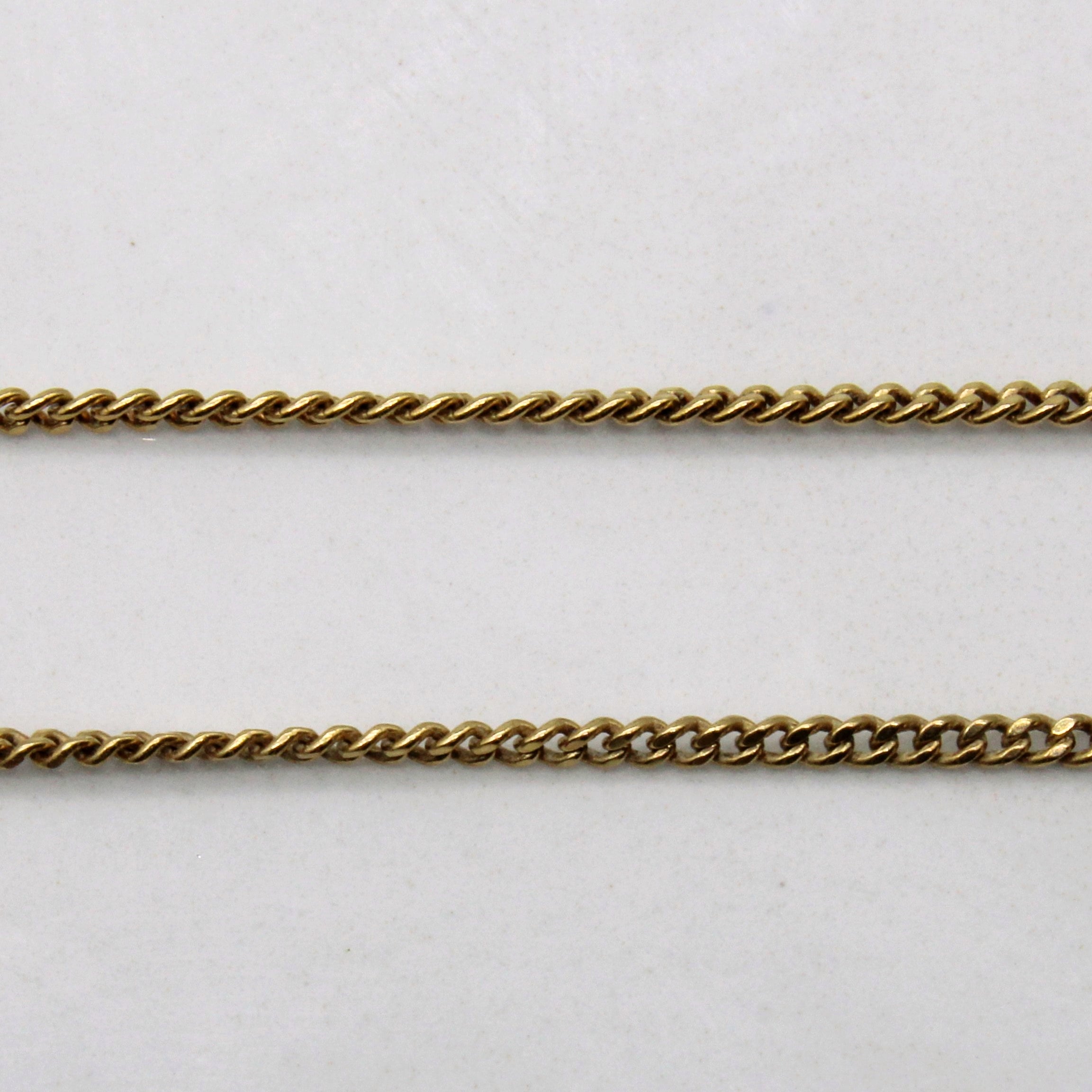 10k Yellow Gold Curb Chain | 16" |