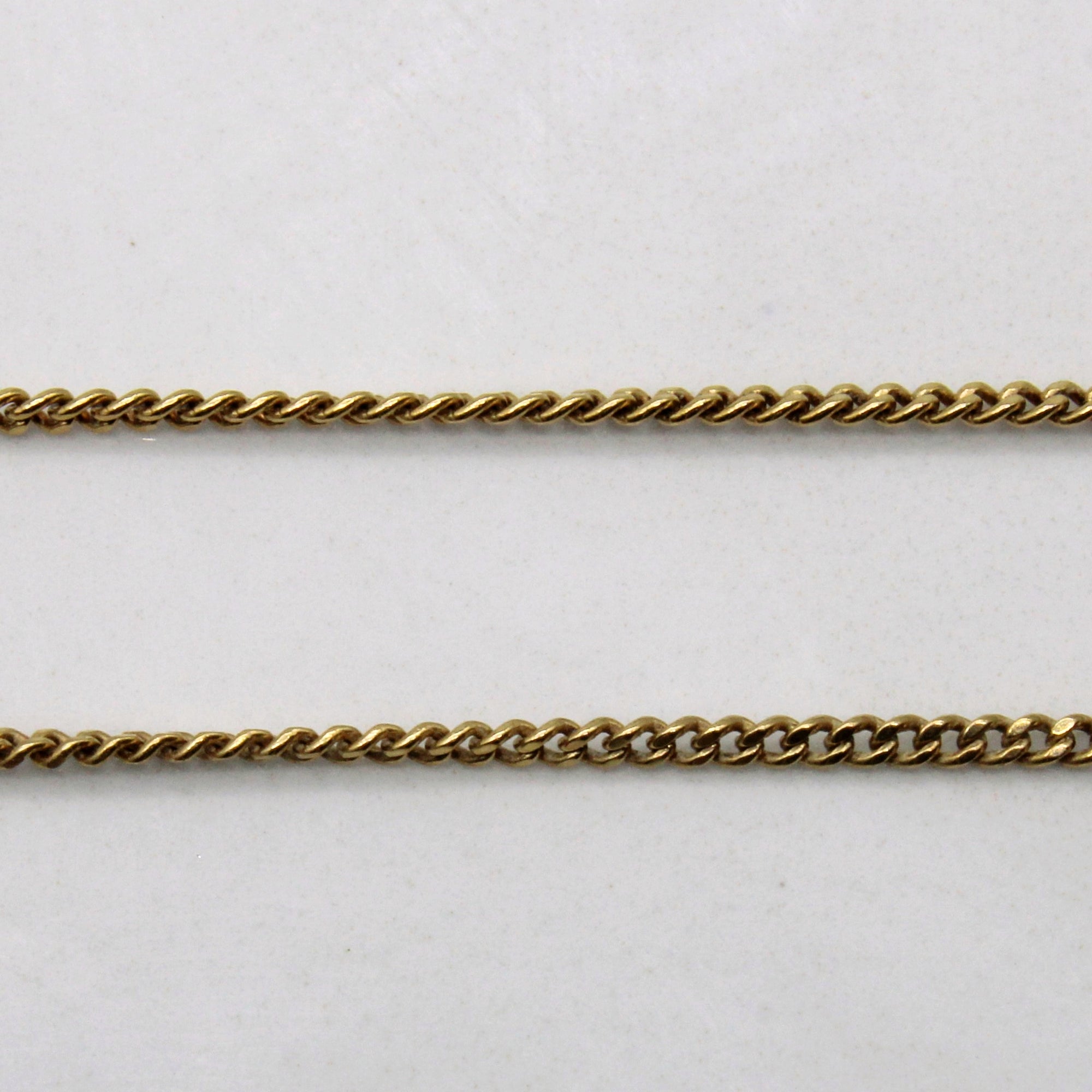 10k Yellow Gold Curb Chain | 16