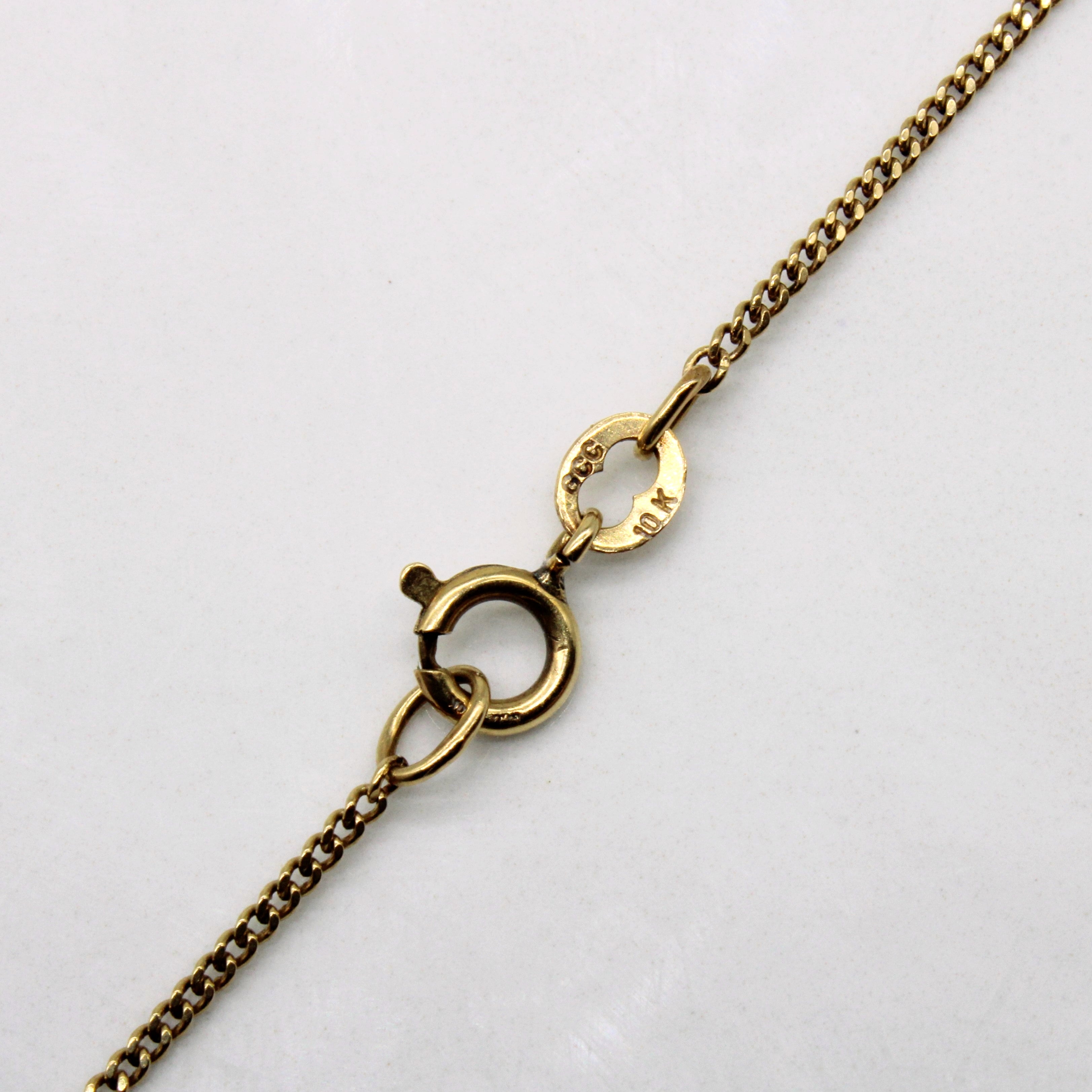 10k Yellow Gold Curb Chain | 16" |