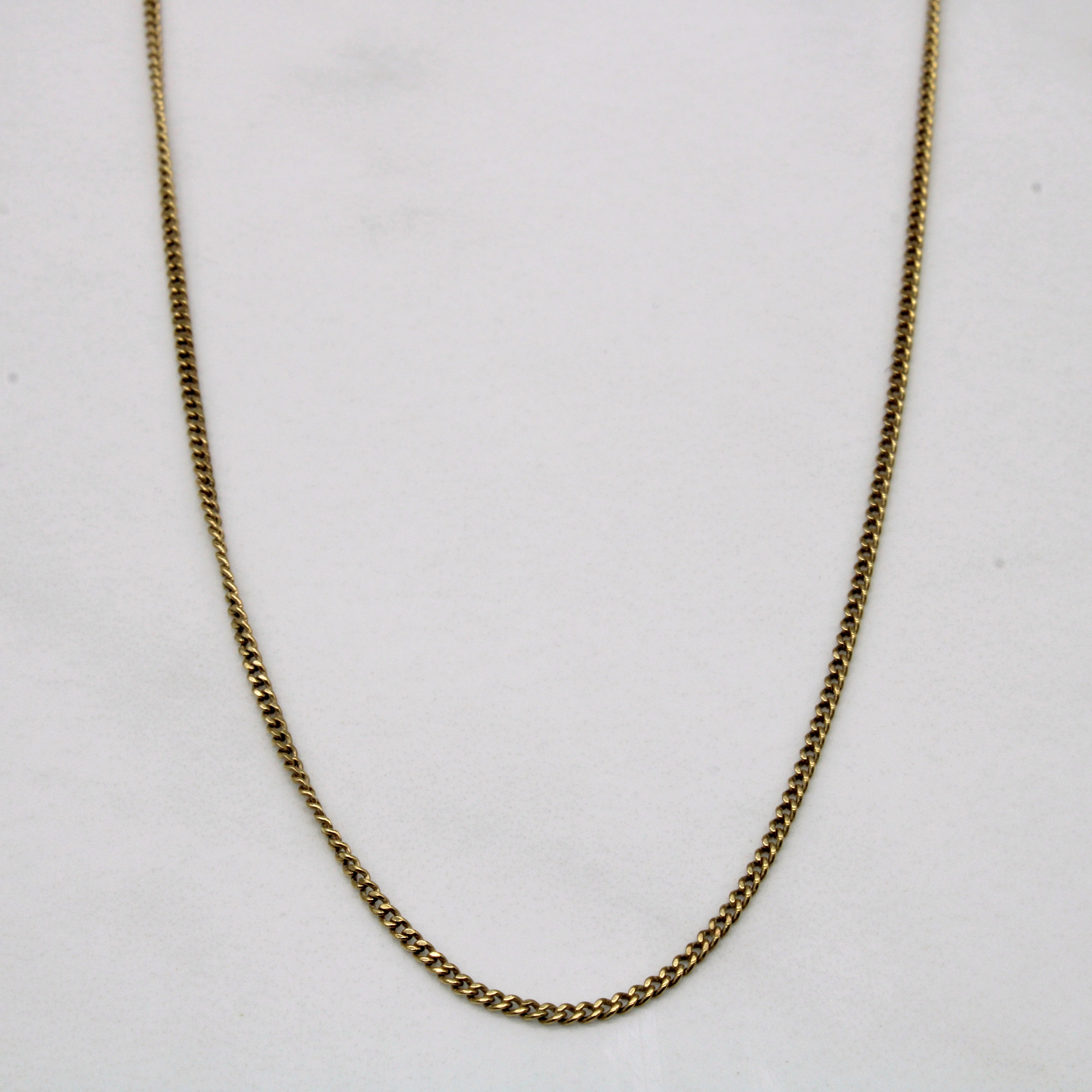 10k Yellow Gold Curb Chain | 16" |