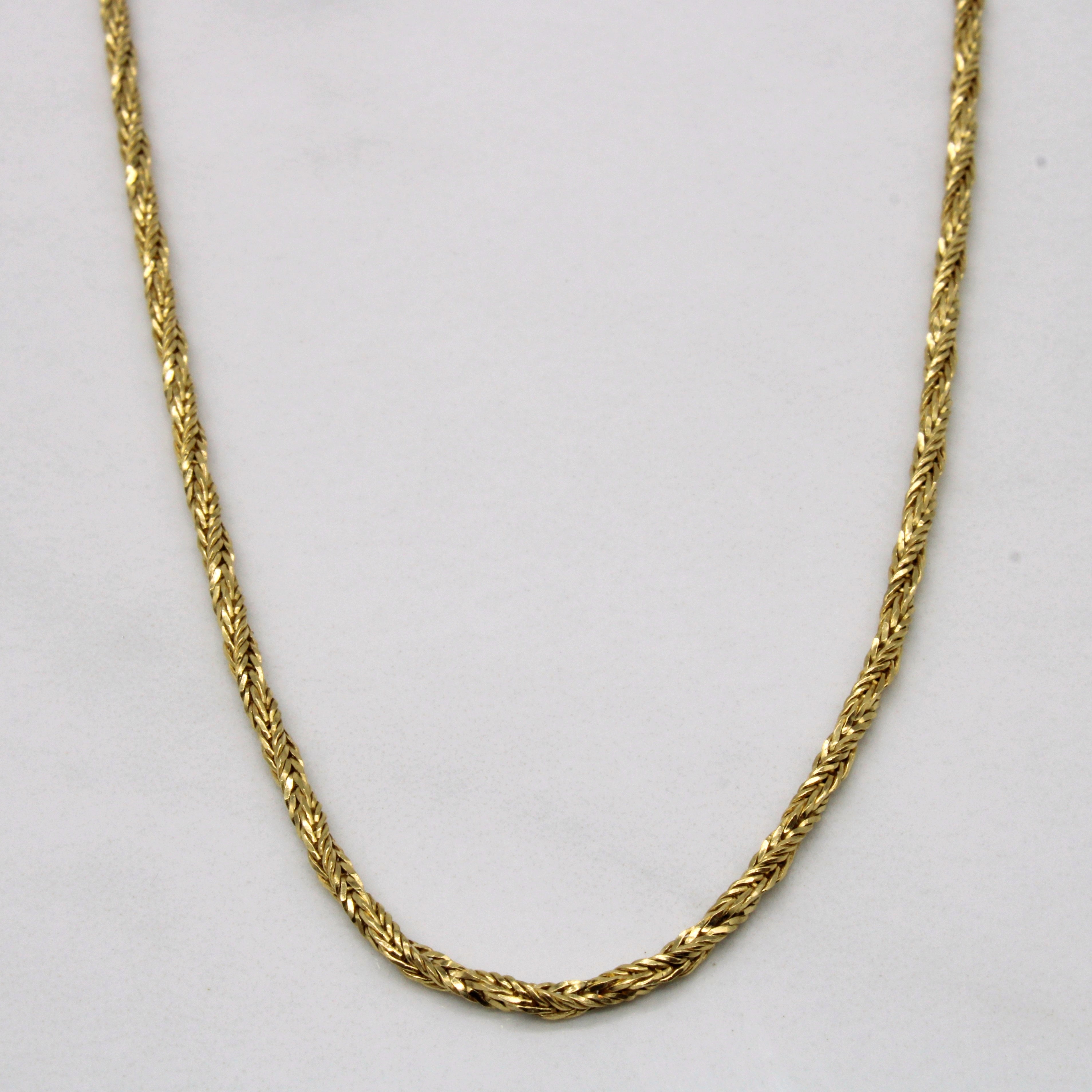 18k Yellow Gold Wheat Chain | 24" |