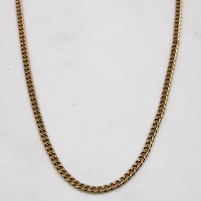10k Yellow Gold Cuban Link Chain | 18