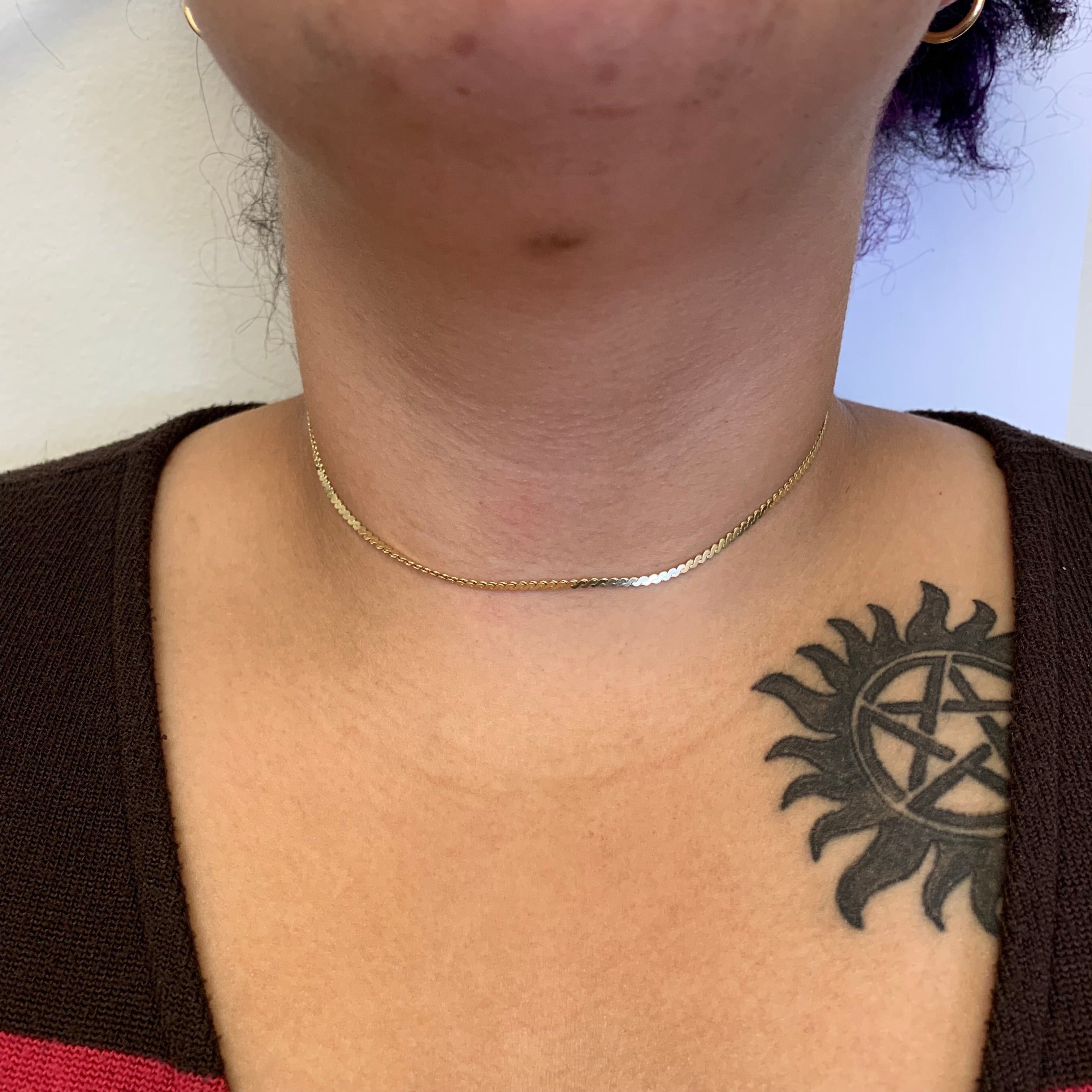 14k Yellow Gold Serpentine Chain | 15" |