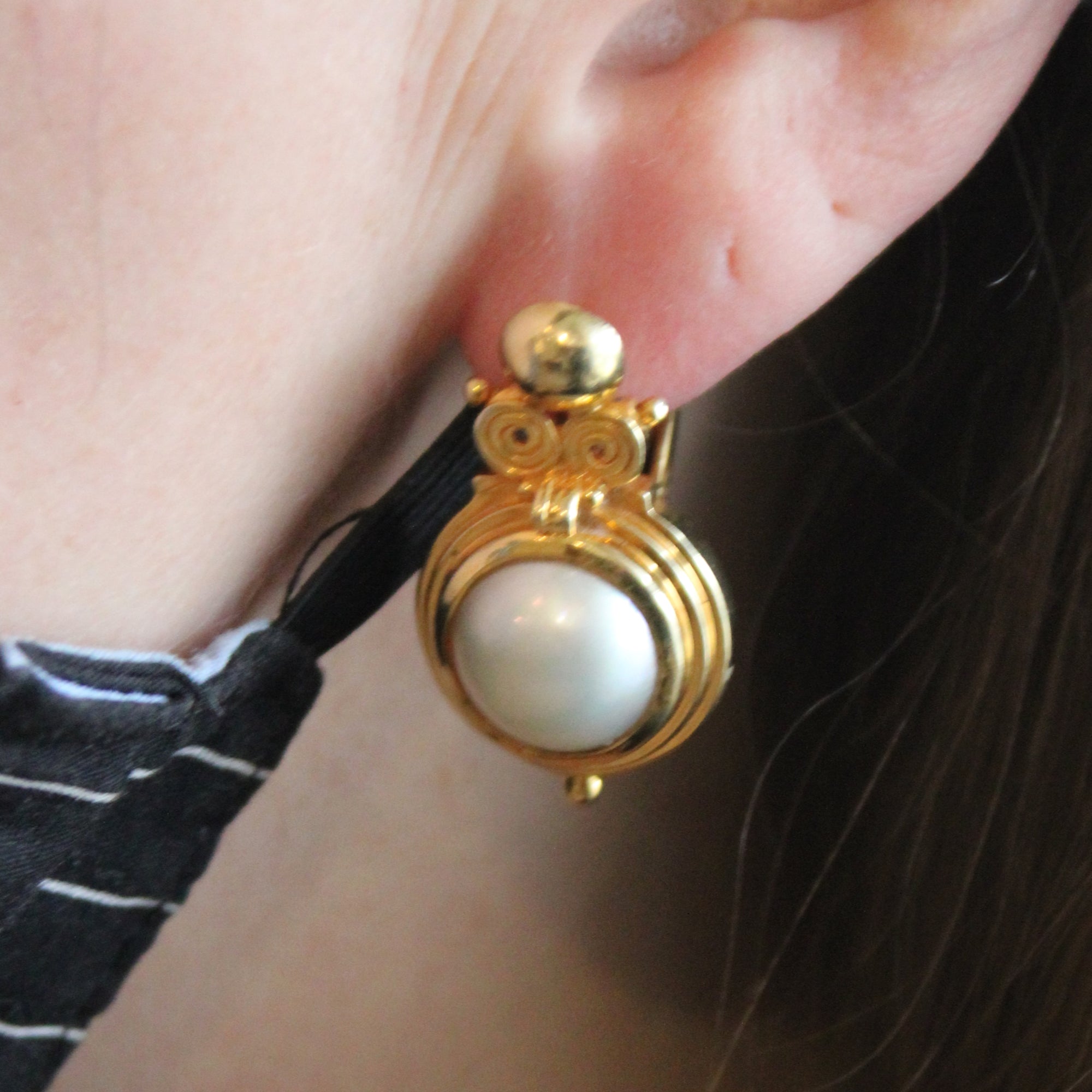 Mabé Pearl Earrings |