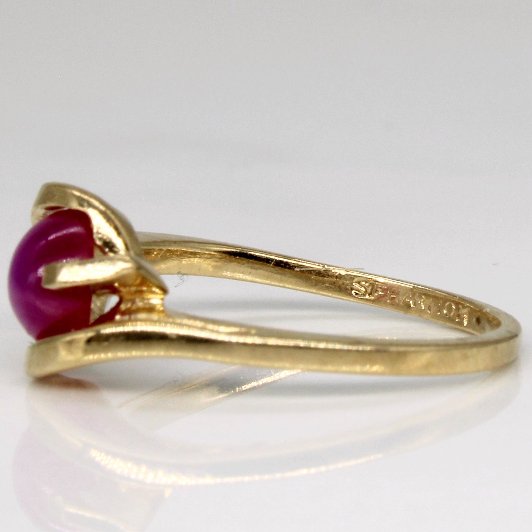 Synthetic Star Ruby Ring | 1.10ct | SZ 6.5 |