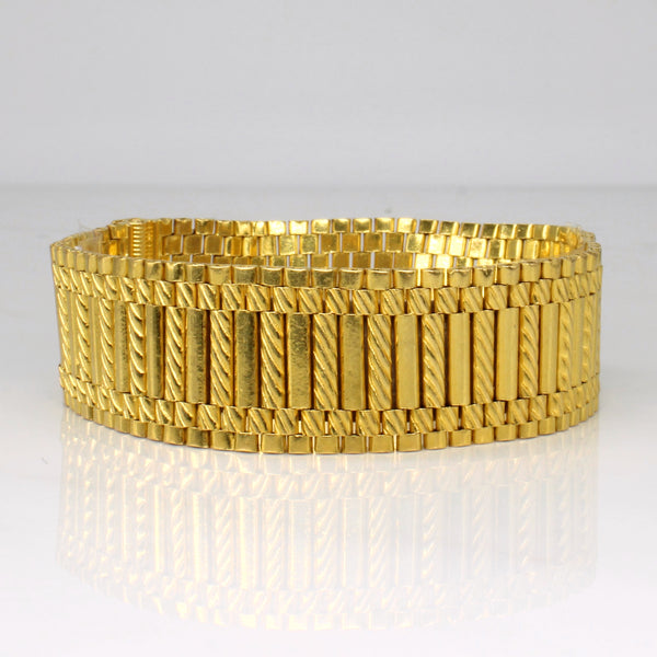 22k Yellow Gold Bracelet | 7.5