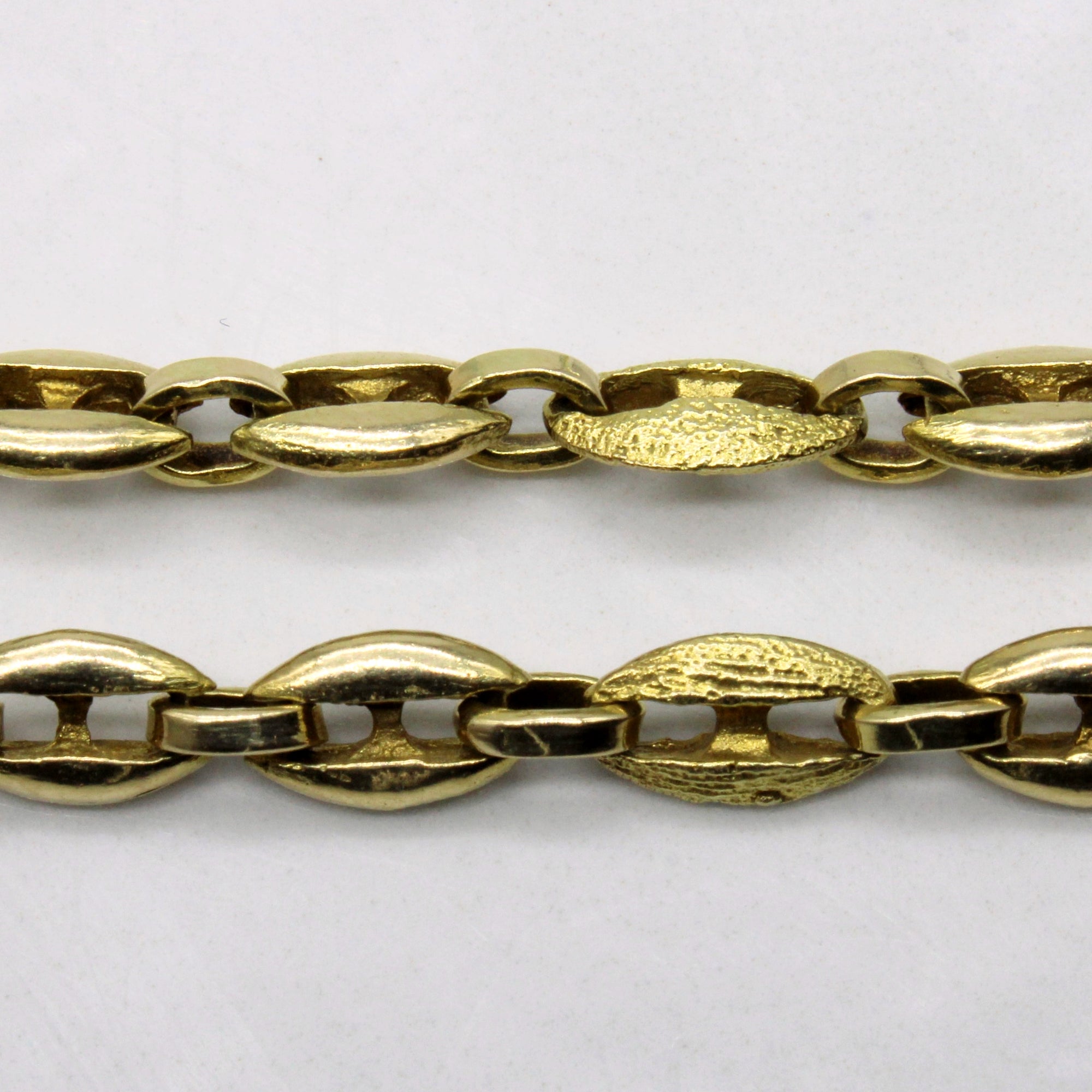 14k Yellow Gold Anchor Chain | 19