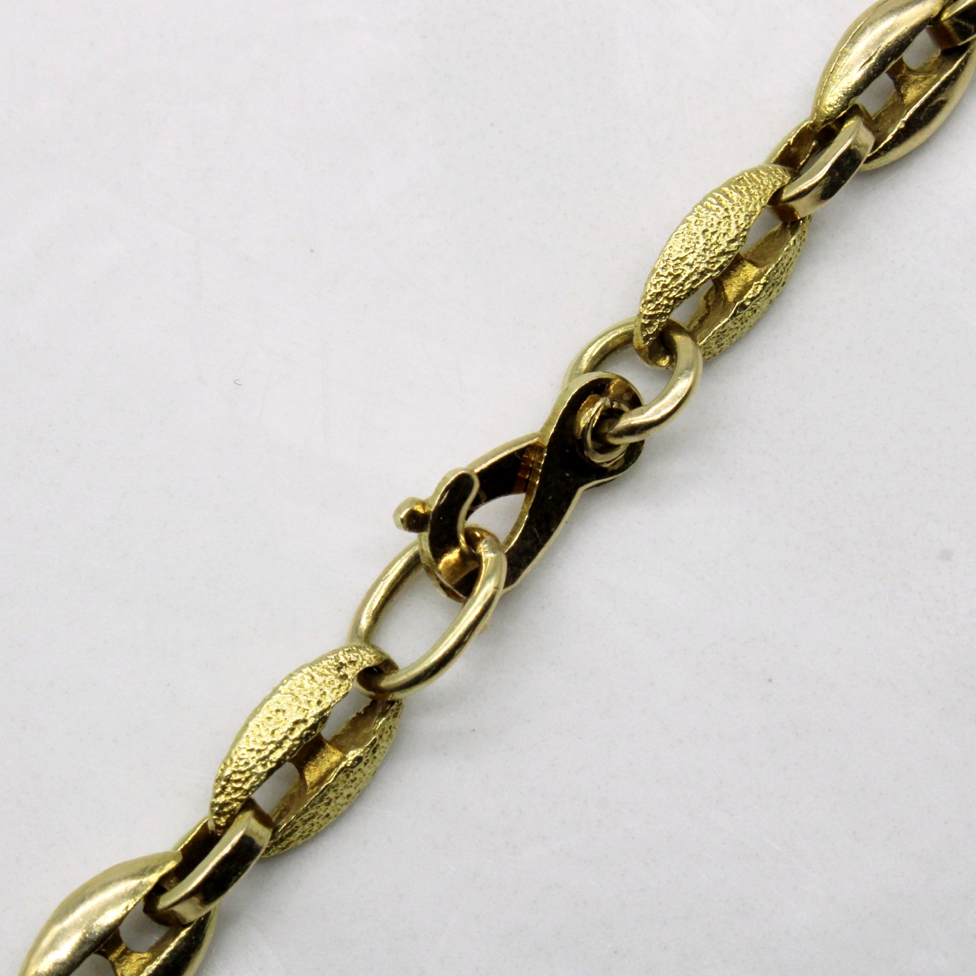 14k Yellow Gold Anchor Chain | 19