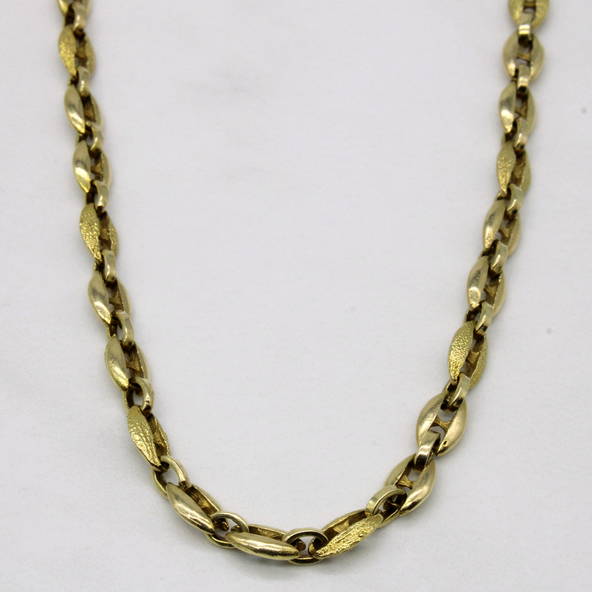 14k Yellow Gold Anchor Chain | 19