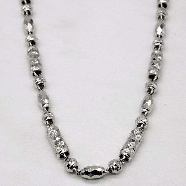 Platinum Bead Necklace | 19