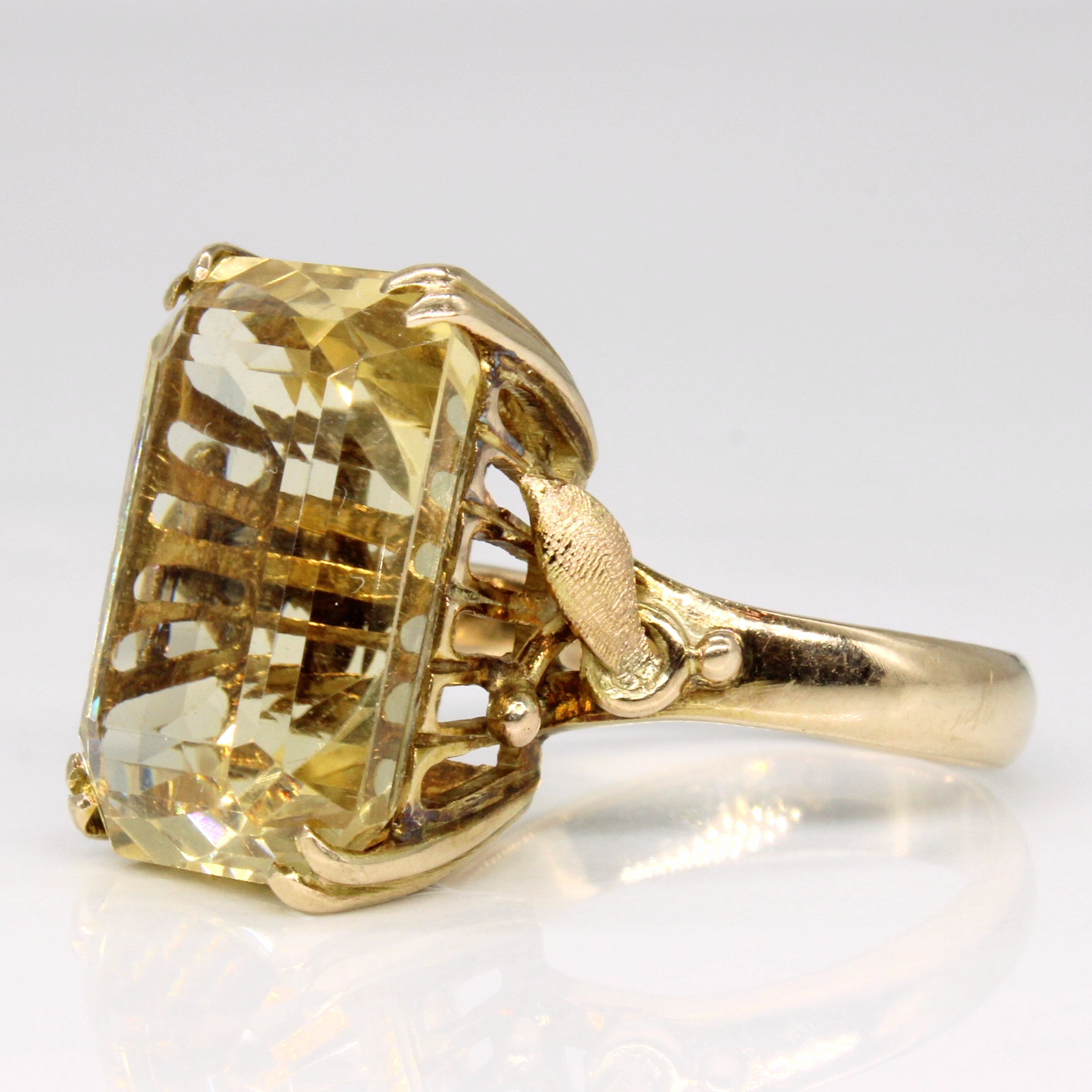 Citrine Cocktail Ring | 14.25ct | SZ 7 |