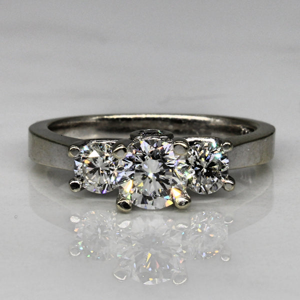 IGI Certified Three Stone Diamond Engagement Ring | 1.10ctw | SZ 6 |
