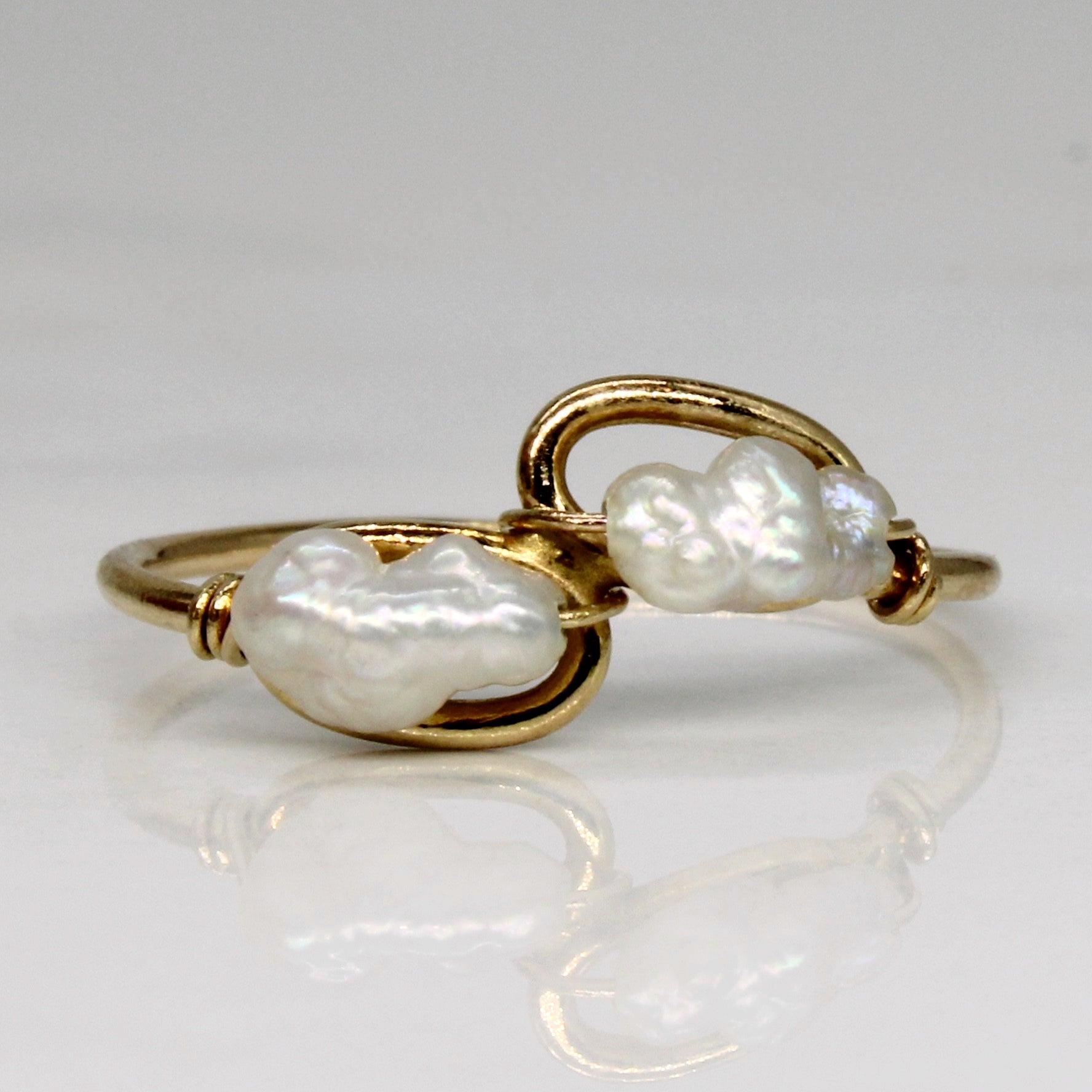 Rice Pearl Bypass Ring | SZ 6 |