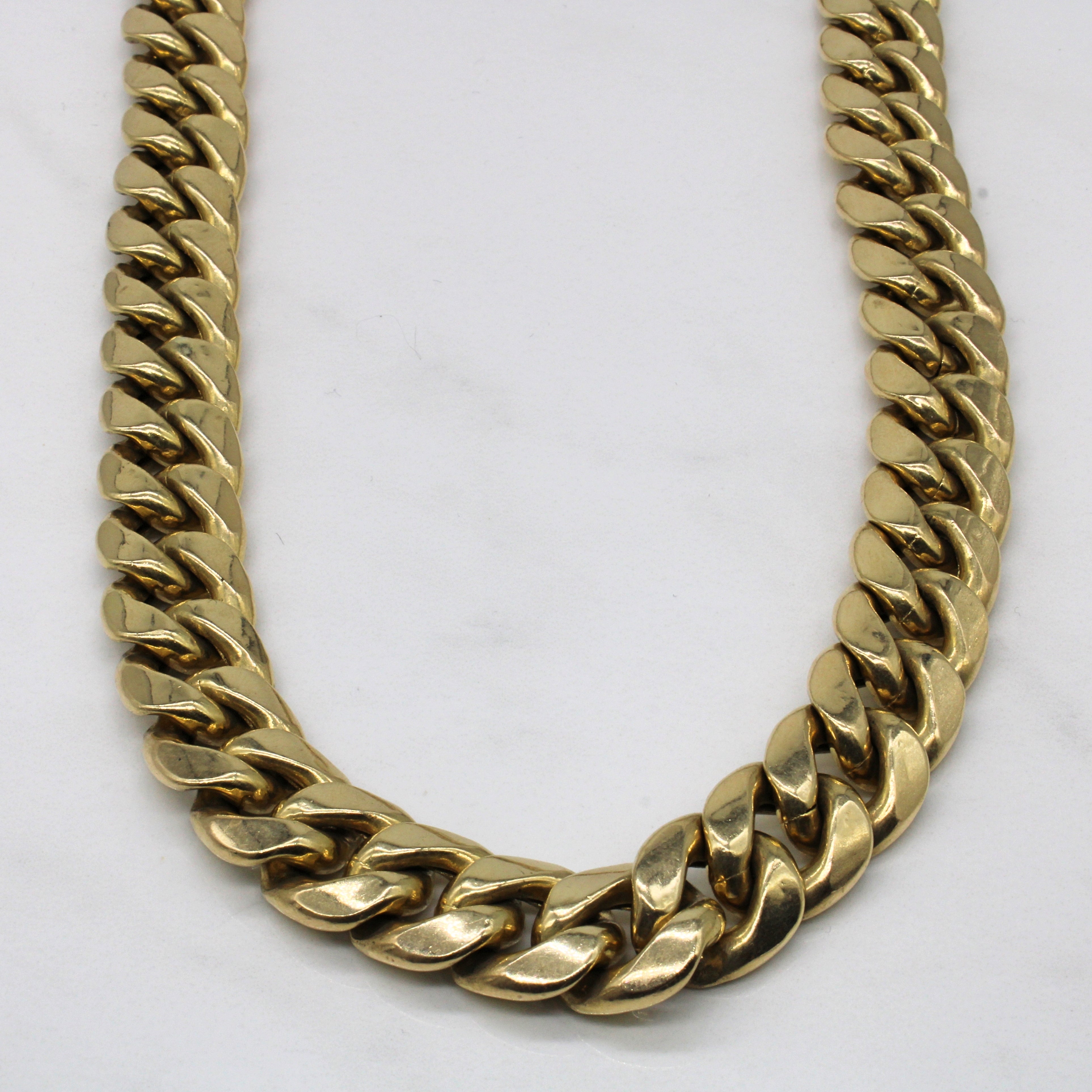 Yellow Gold Cuban Link Chain | 28" |