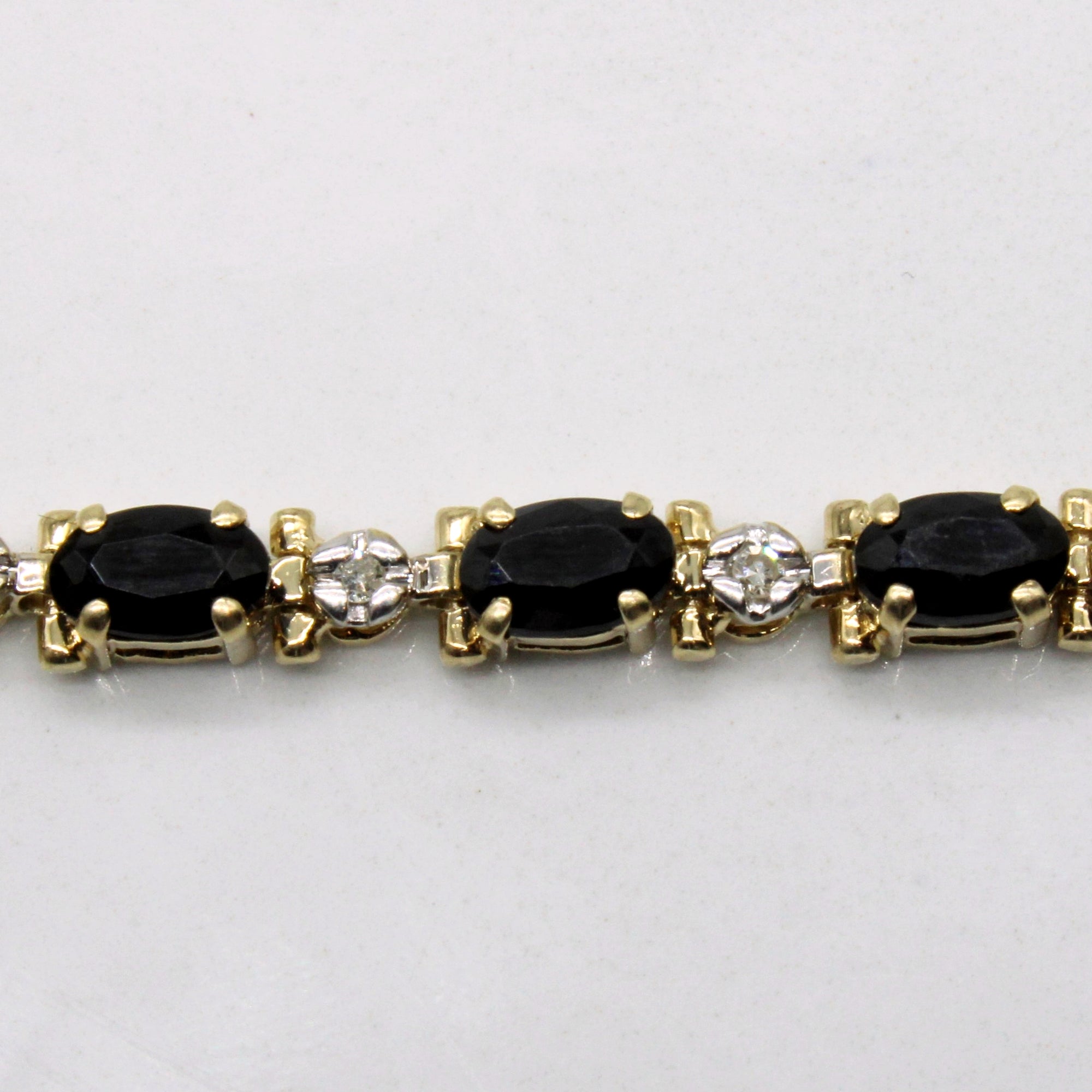 Sapphire & Diamond Bracelet | 1.25ctw, 0.04ctw | 7