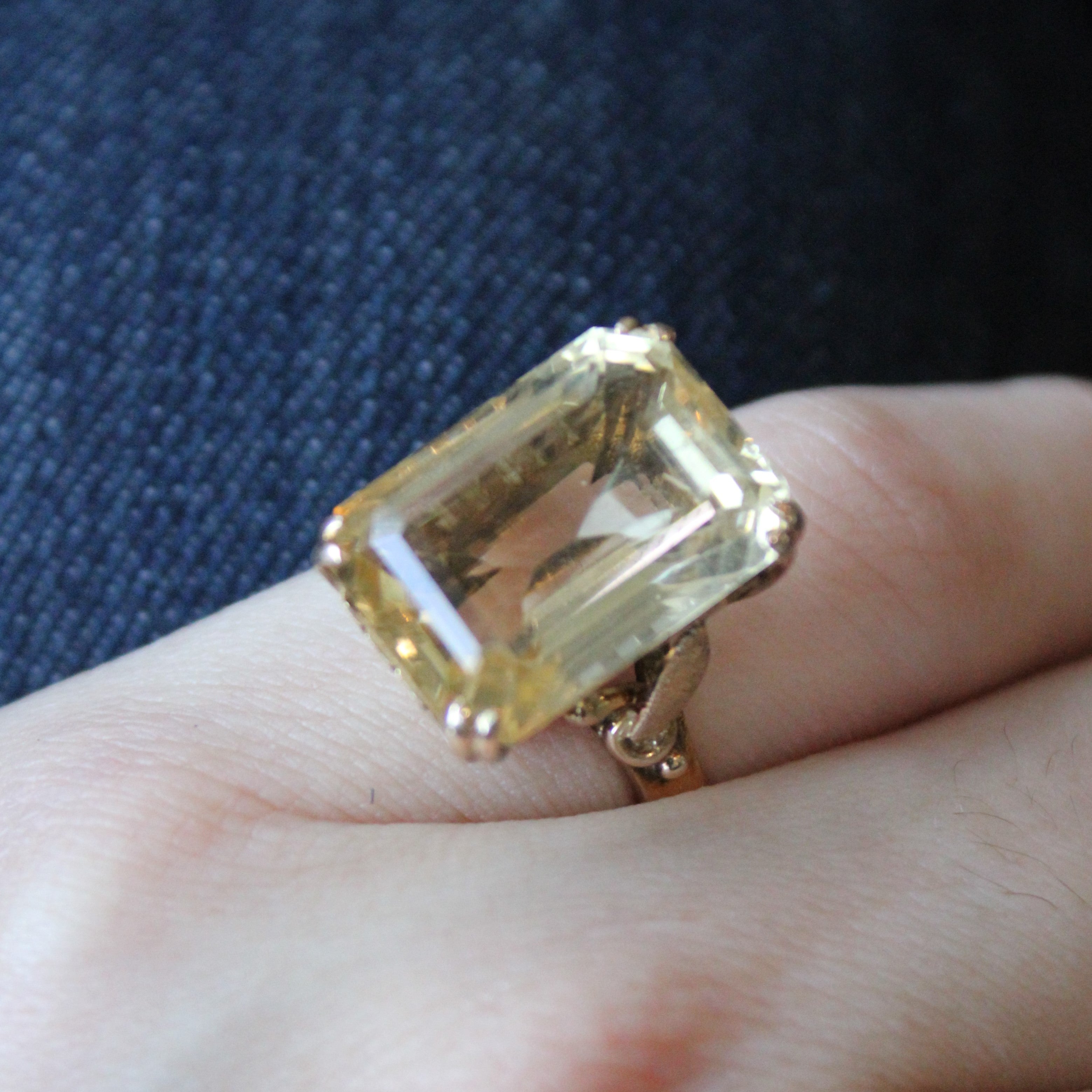 Citrine Cocktail Ring | 14.25ct | SZ 7 |