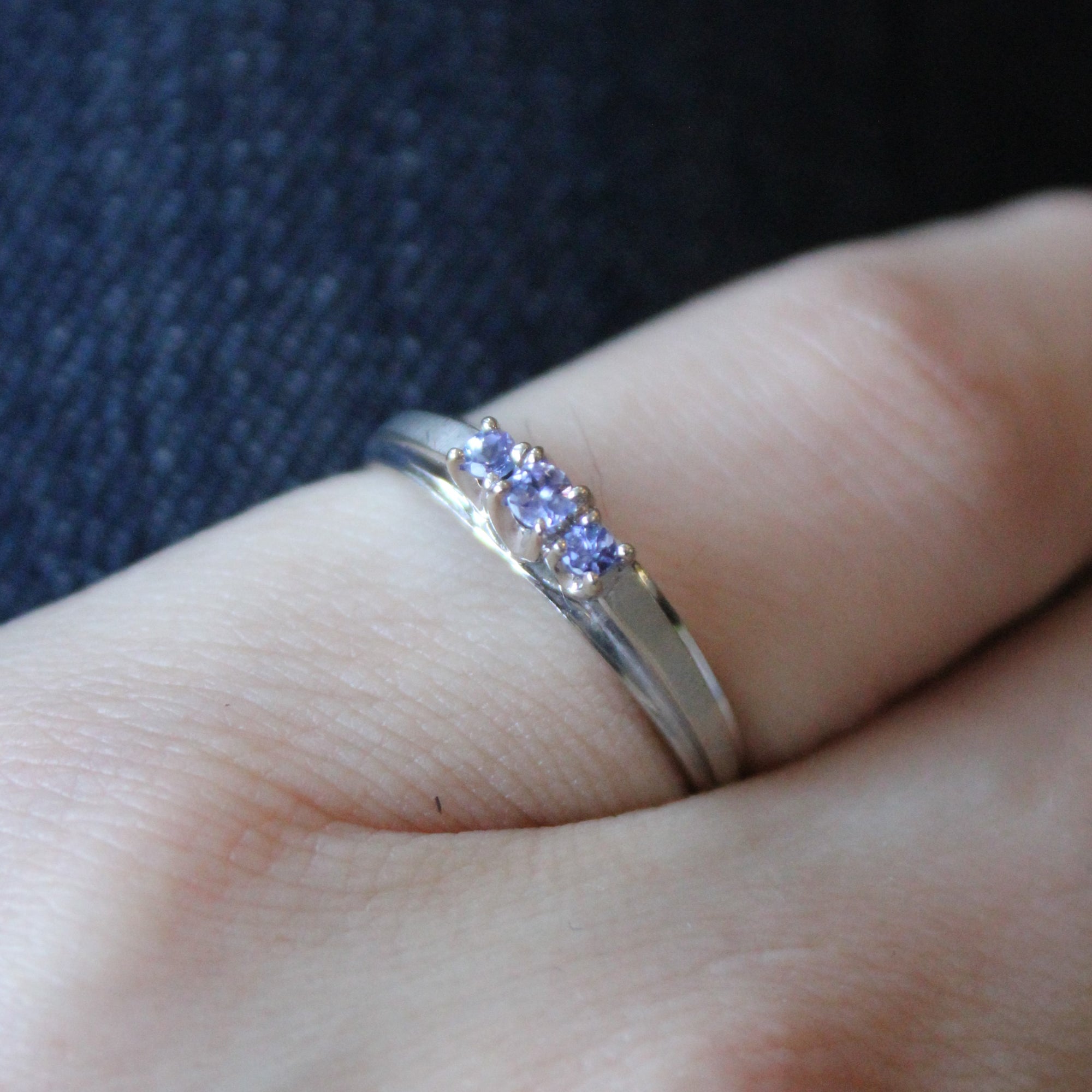 Three Stone Tanzanite Ring | 0.12ctw | SZ 6.75 |